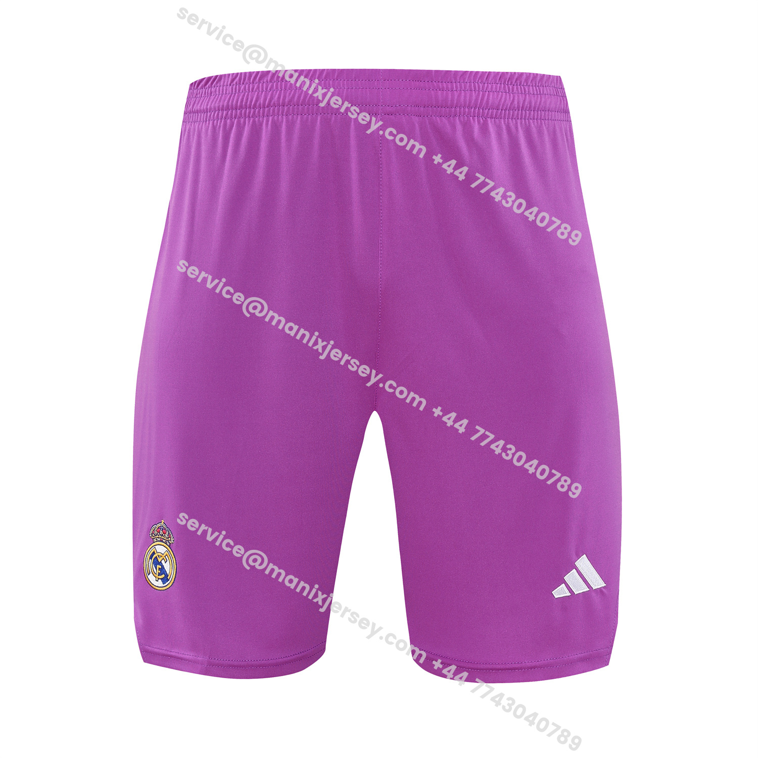 ManixJersey.com | Real Madrid 25-26 Short-Sleeve Training Set - Purple Top & Purple Shorts -Customize Name, Number and Patch | Worldwide Shipping