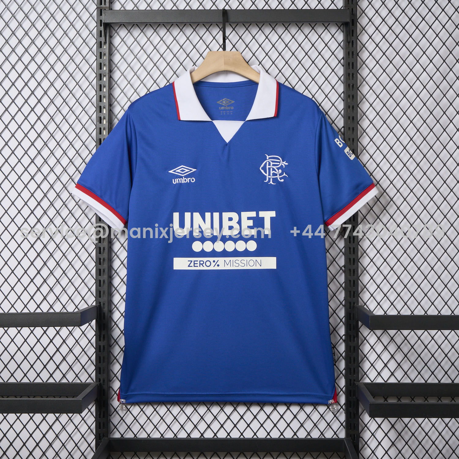 ManixJersey.com | Glasgow Rangers 25-26 Home Jersey - Fans Version -Customize Name, Number and Patch | Worldwide Shipping