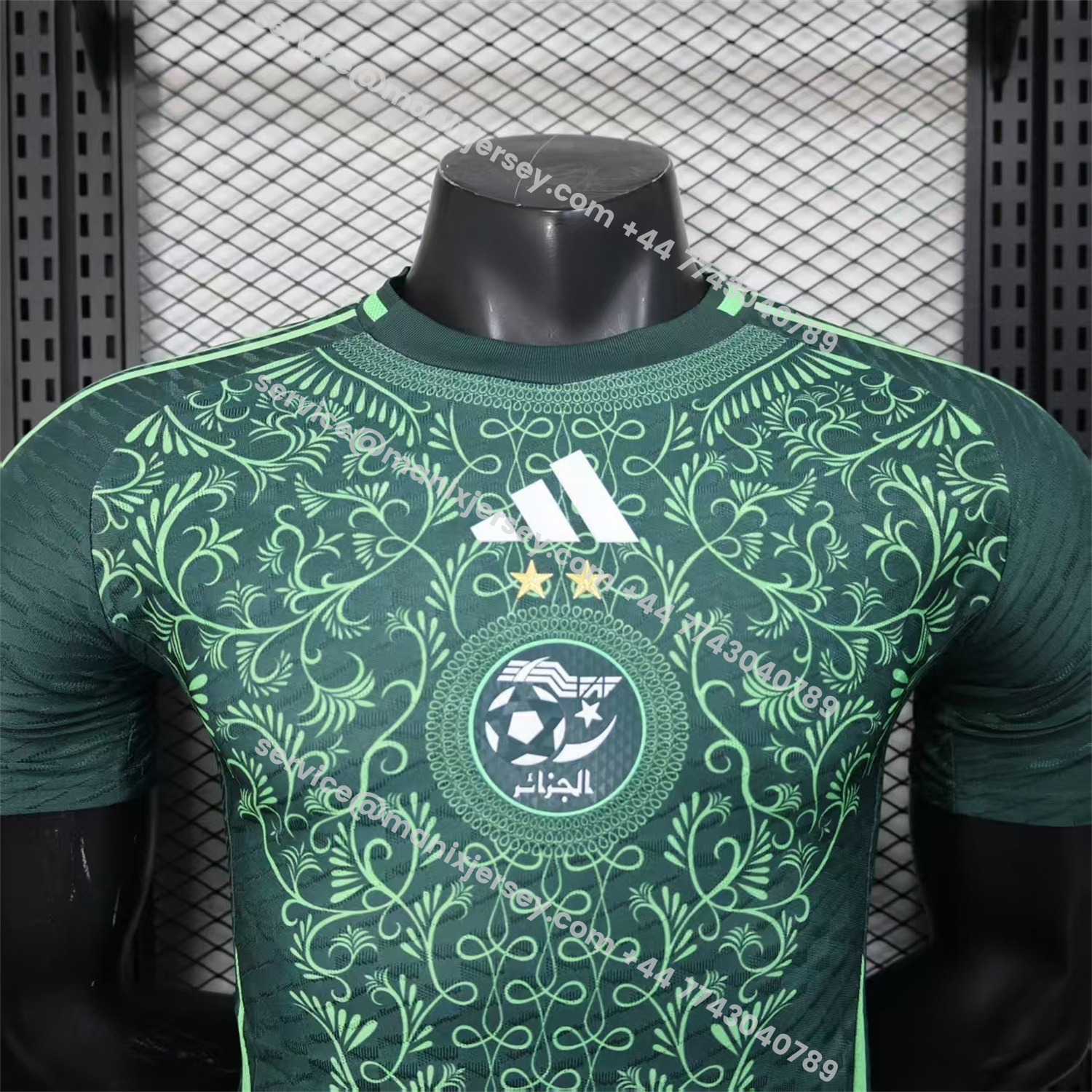 ManixJersey.com | Algeria 25-26 Green Special Jersey - Player Version -Customize Name, Number and Patch | Worldwide Shipping