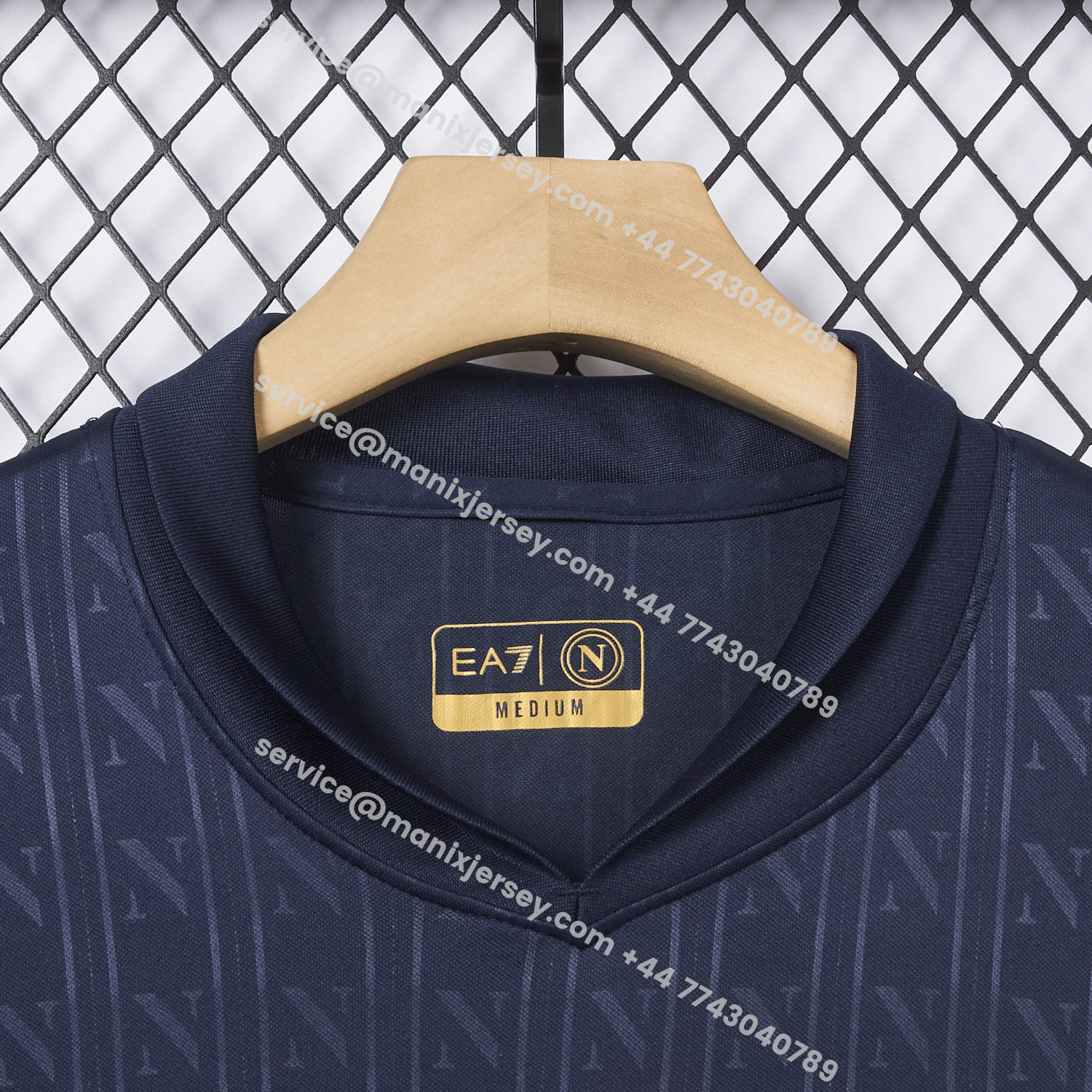 ManixJersey.com | Napoli 25-26 European Third Deep Blue Jersey - Fans Version -Customize Name, Number and Patch | Worldwide Shipping