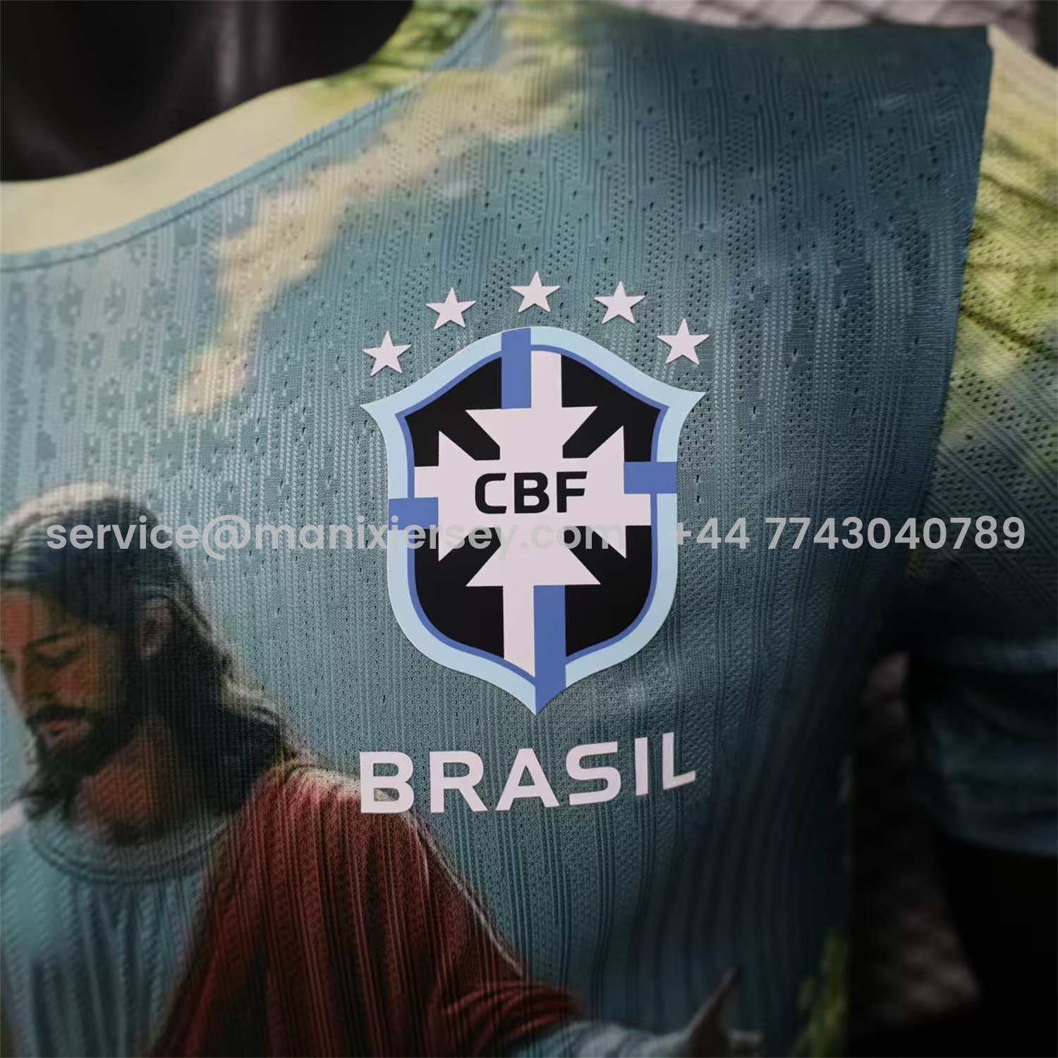 ManixJersey.com | Brazil 25-26 Praying to Jesus Special Green Jersey - Player Version -Customize Name, Number and Patch | Worldwide Shipping