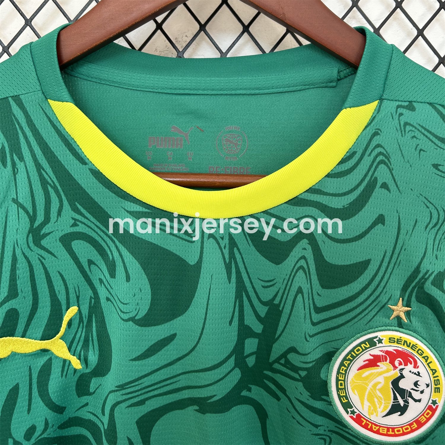 ManixJersey.com | Senegal 25-26 Away Green Jersey - Fans Version -Customize Name, Number and Patch | Worldwide Shipping
