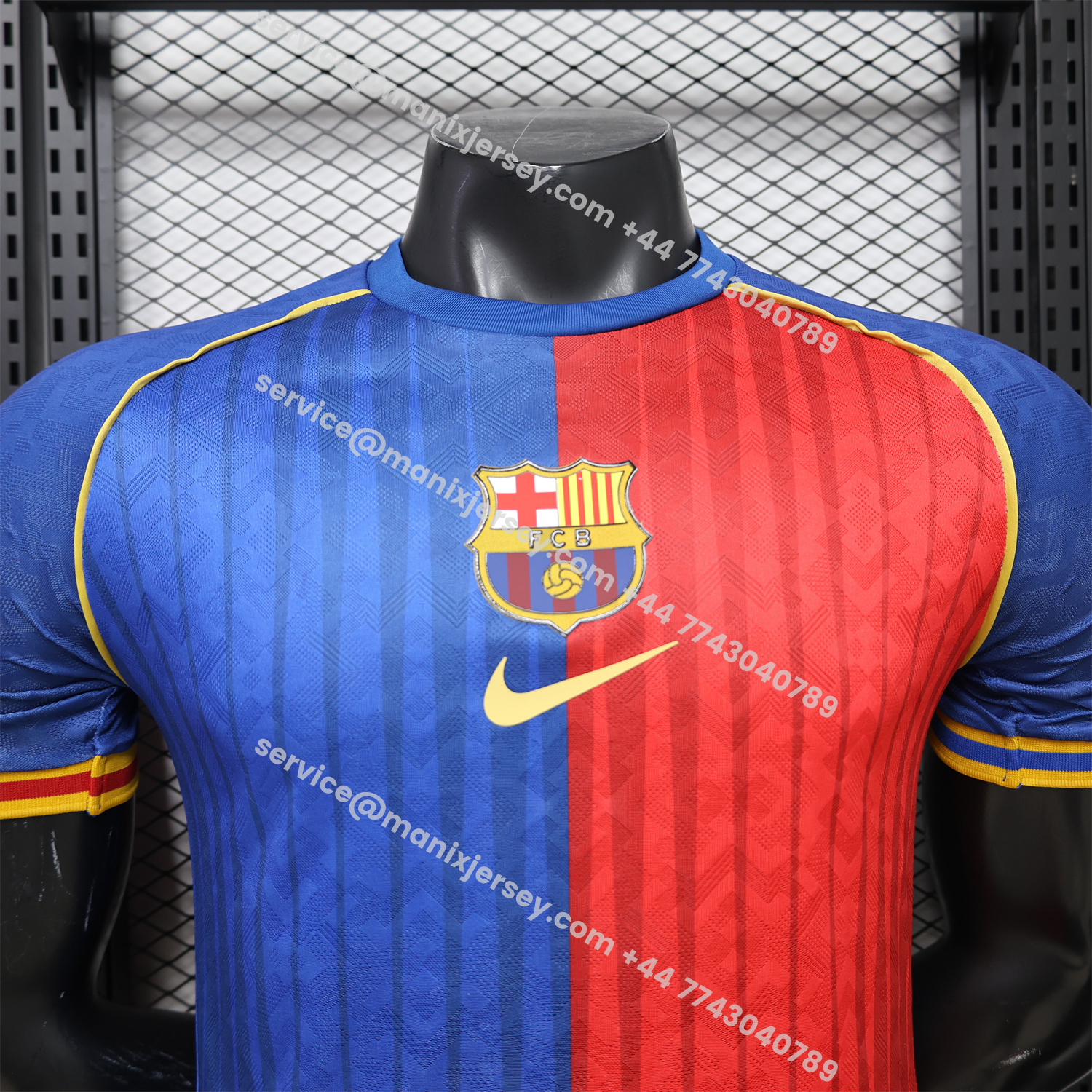 Barcelona 26-27 Red Blue Retro Style Casual Jersey - Player Version:football jersey mysite: unitedjerseyfootball 邓江浪:football