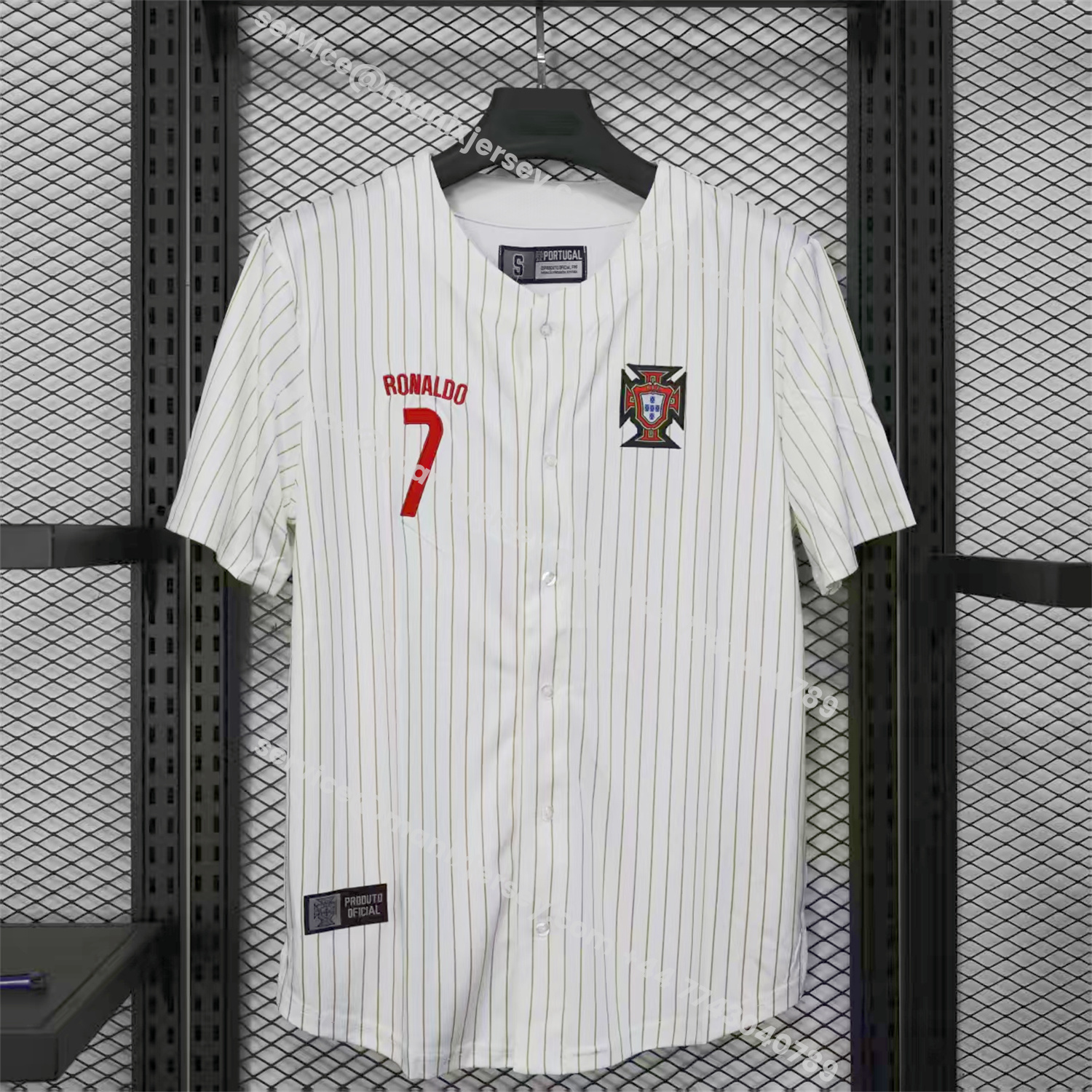 ManixJersey.com | Portugal 2025-26 White Baseball Jersey -Customize Name, Number and Patch | Worldwide Shipping