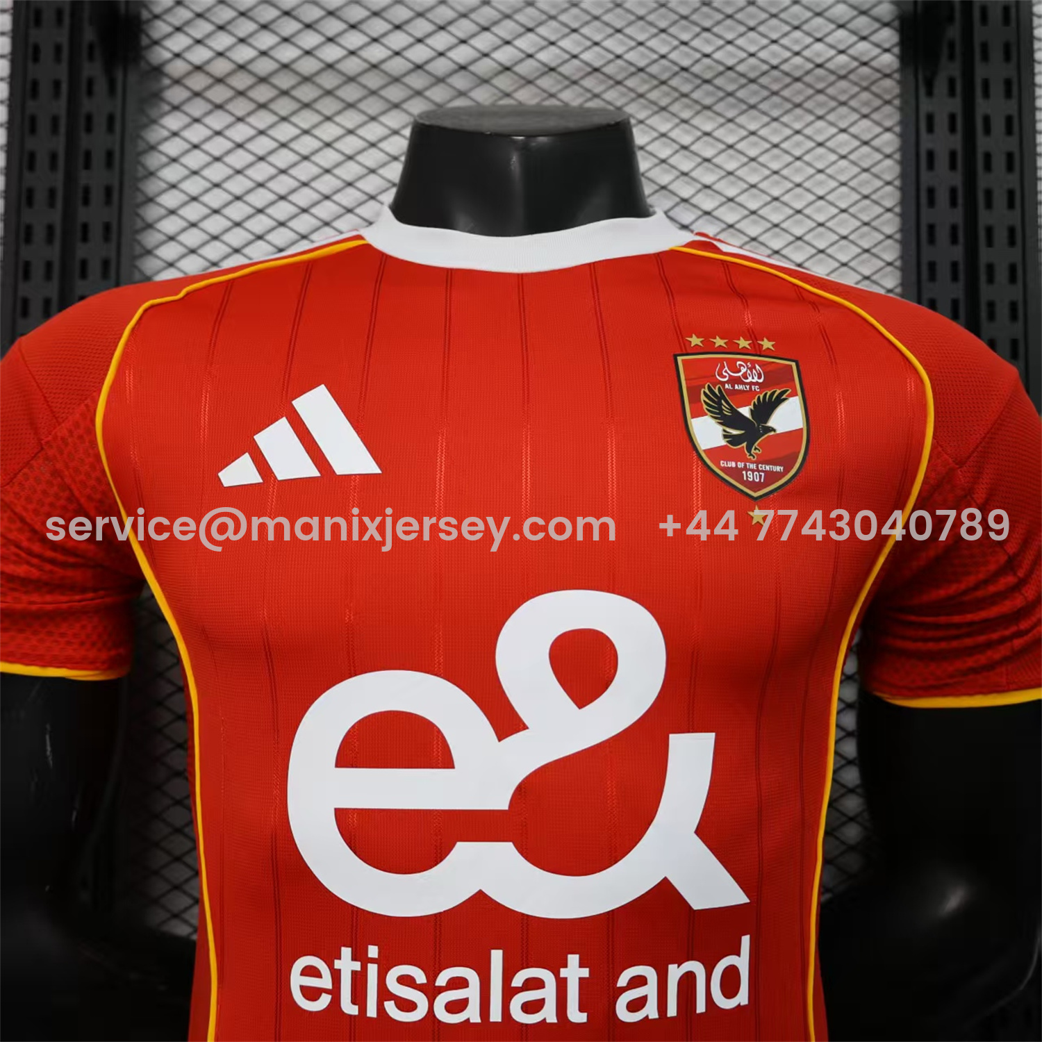 ManixJersey.com | Al Ahly SC 25-26 Home Jersey - Player Version -Customize Name, Number and Patch | Worldwide Shipping
