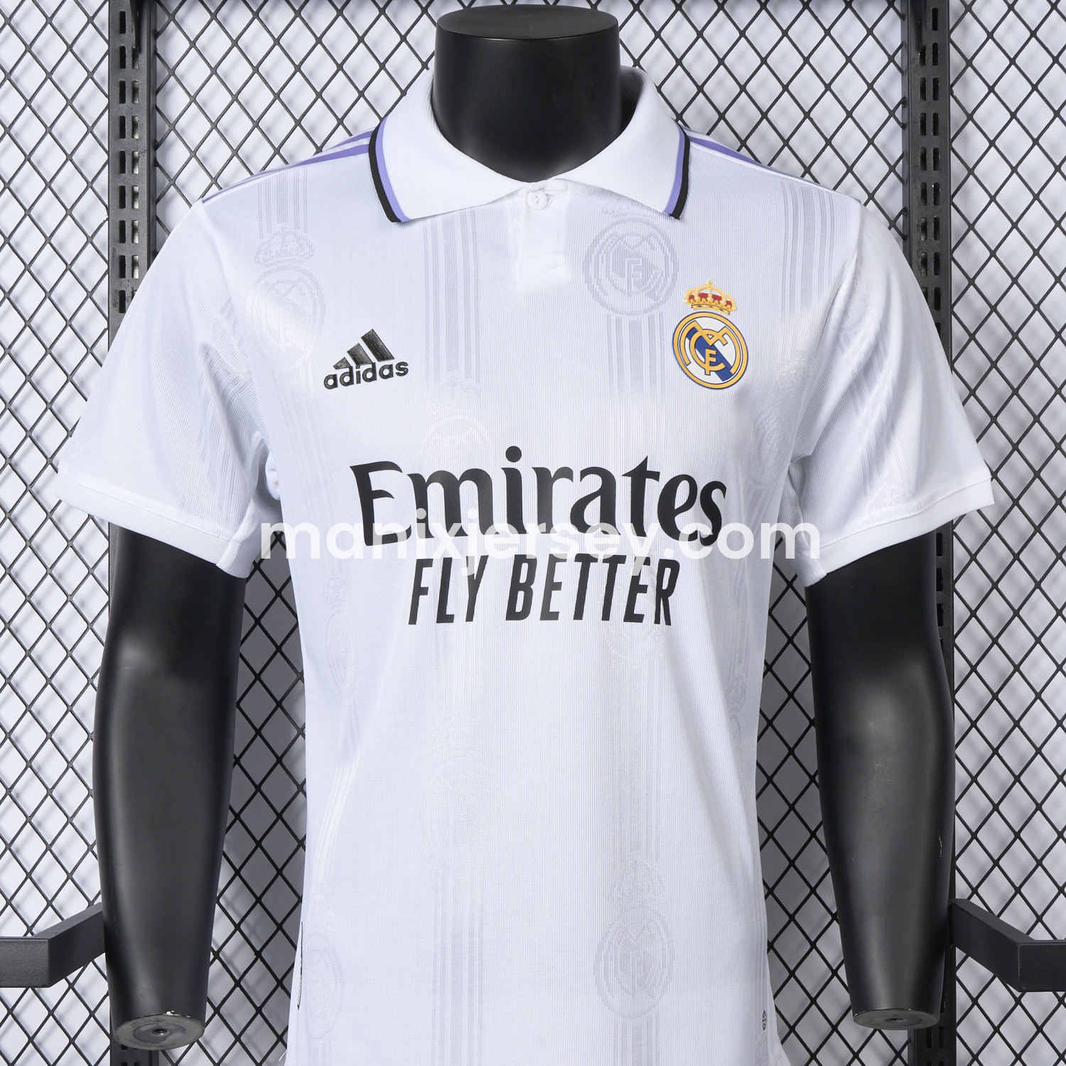ManixJersey.com | Retro Real Madrid 2022-23 Home Jersey - Player Version -Customize Name, Number and Patch | Worldwide Shipping