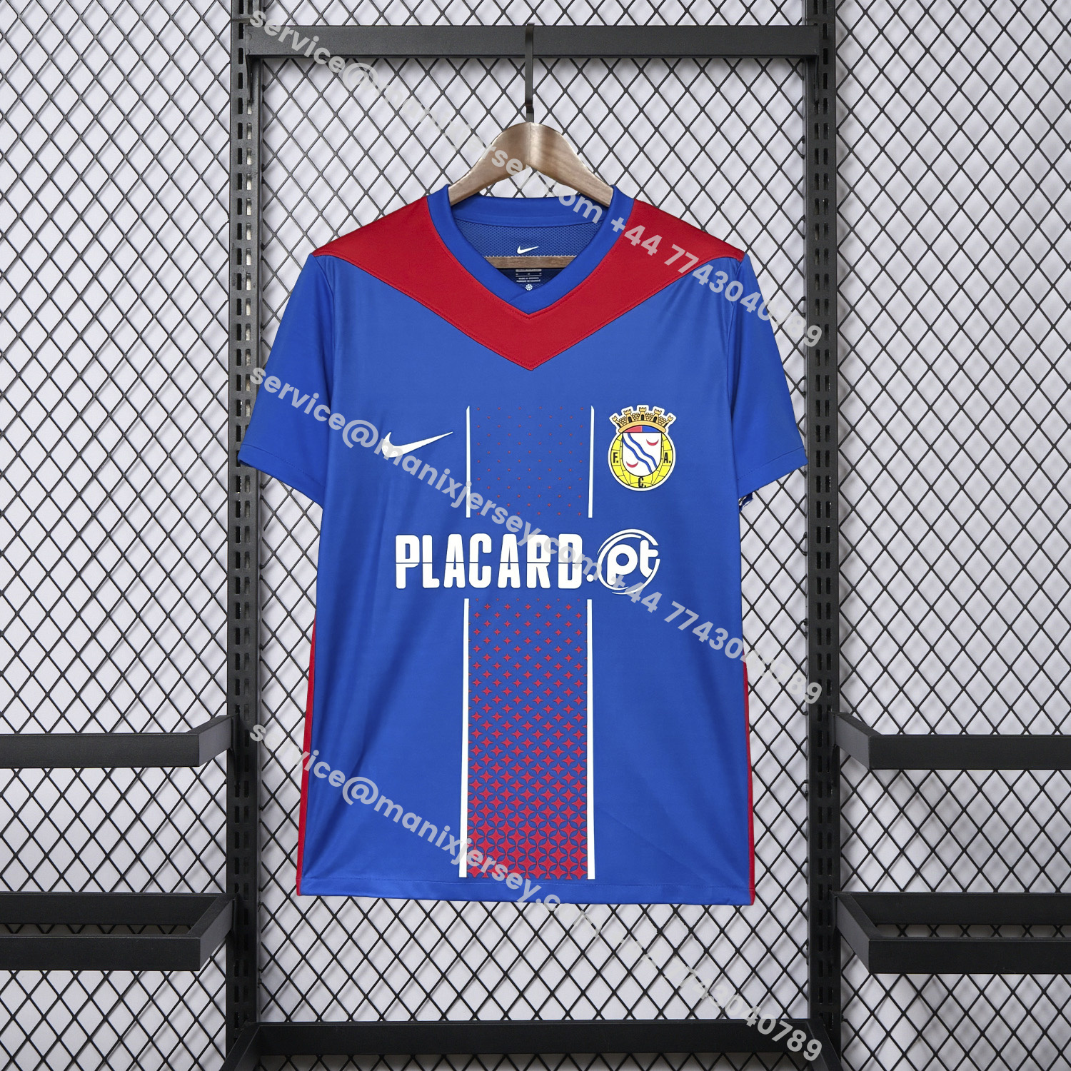ManixJersey.com | Alverca 25-26 Home Blue Jersey - Fans Version -Customize Name, Number and Patch | Worldwide Shipping