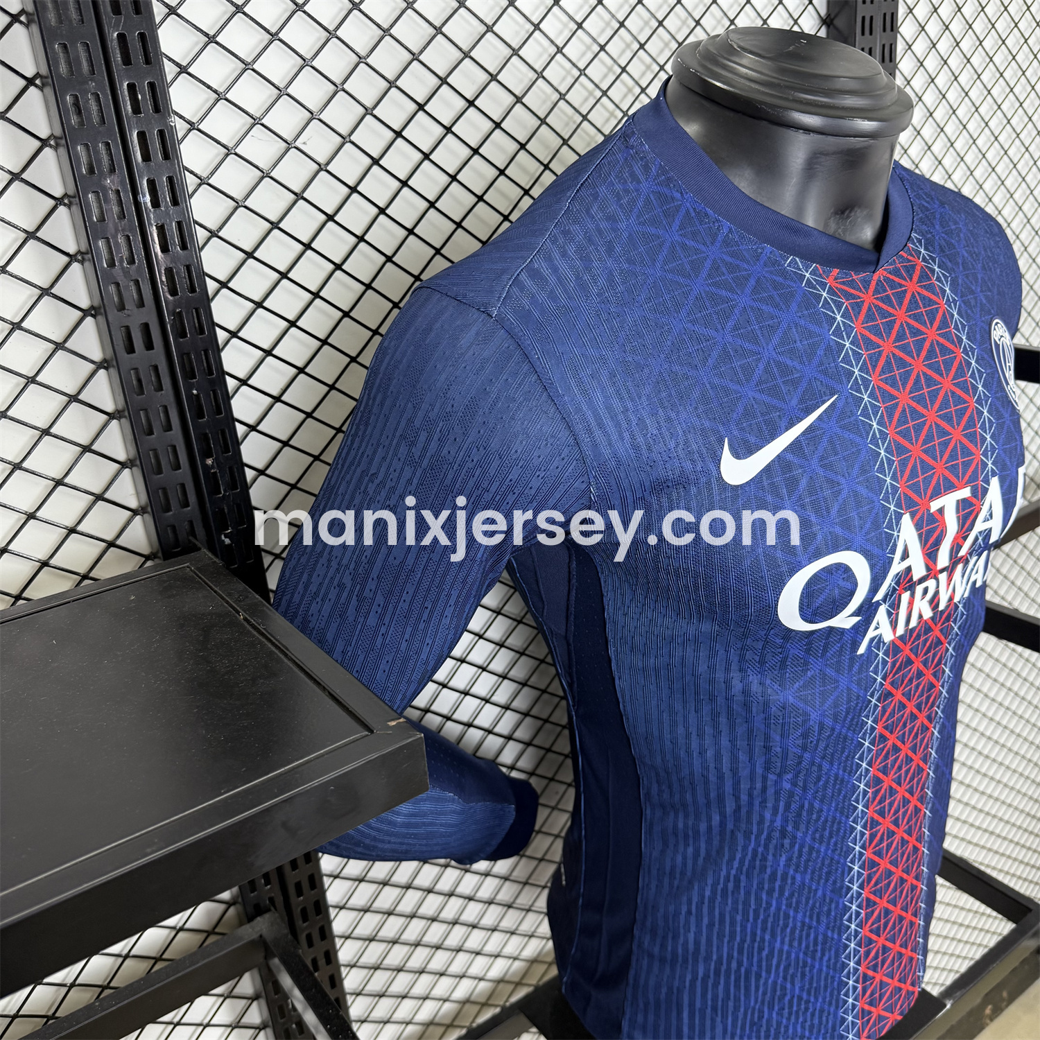 ManixJersey.com | Paris Saint-Germain PSG 25-26 Home Long Sleeves Jersey - Player Version -Customize Name, Number and Patch | Worldwide Shipping