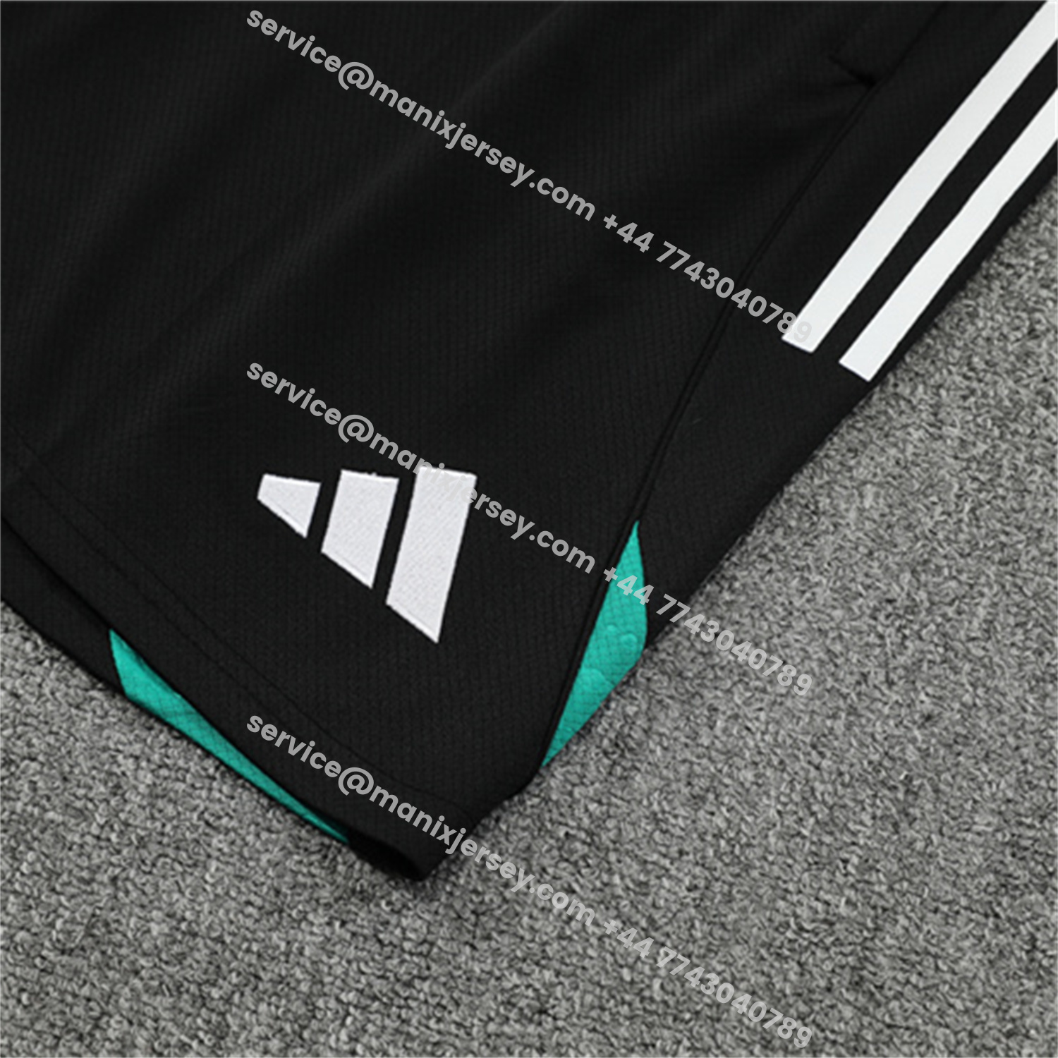 ManixJersey.com | Arsenal 25-26 Kids Short-Sleeve Training Set - Green Top & Black Shorts -Customize Name, Number and Patch | Worldwide Shipping