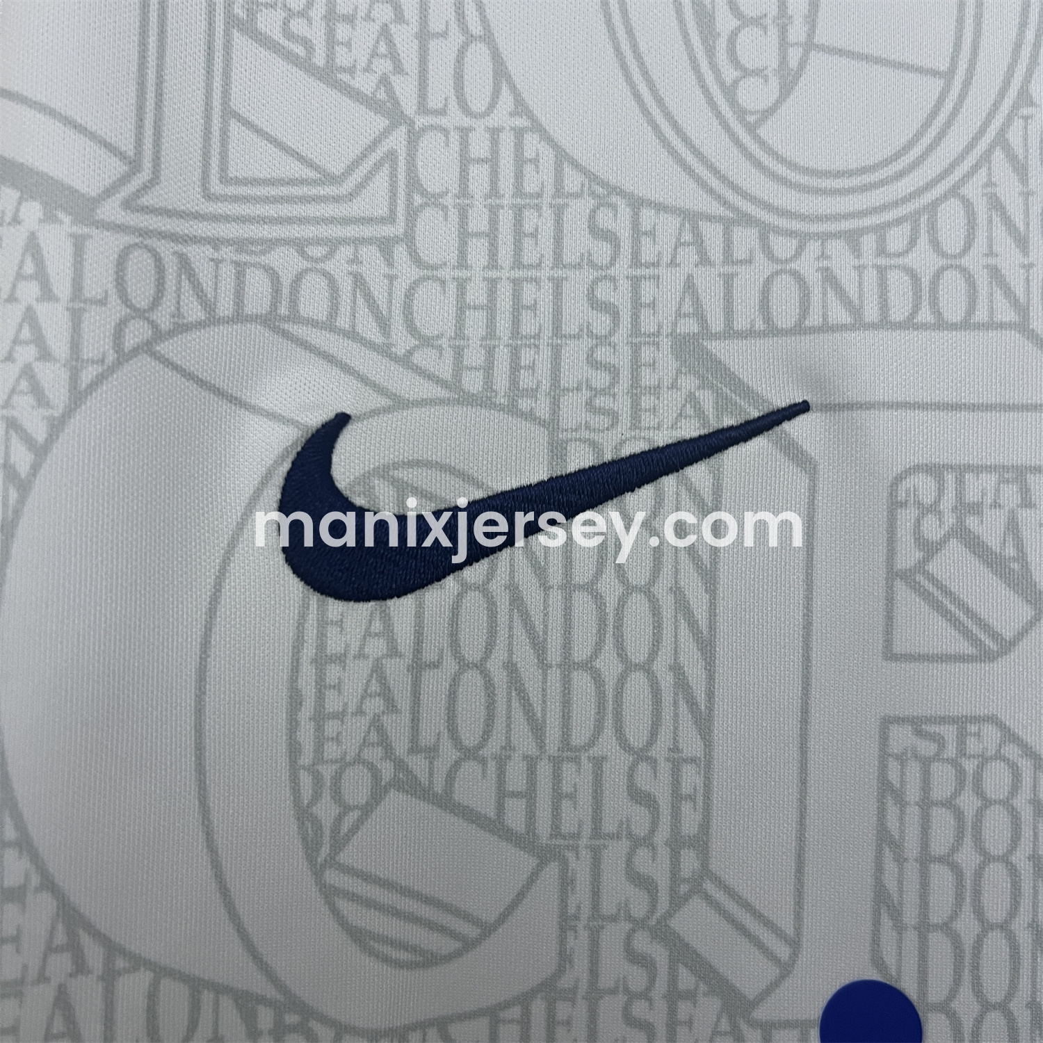 ManixJersey.com | C.H.E.L.S.E.A 25-26 White Pre-Match Training Jersey - Fans Version -Customize Name, Number and Patch | Worldwide Shipping