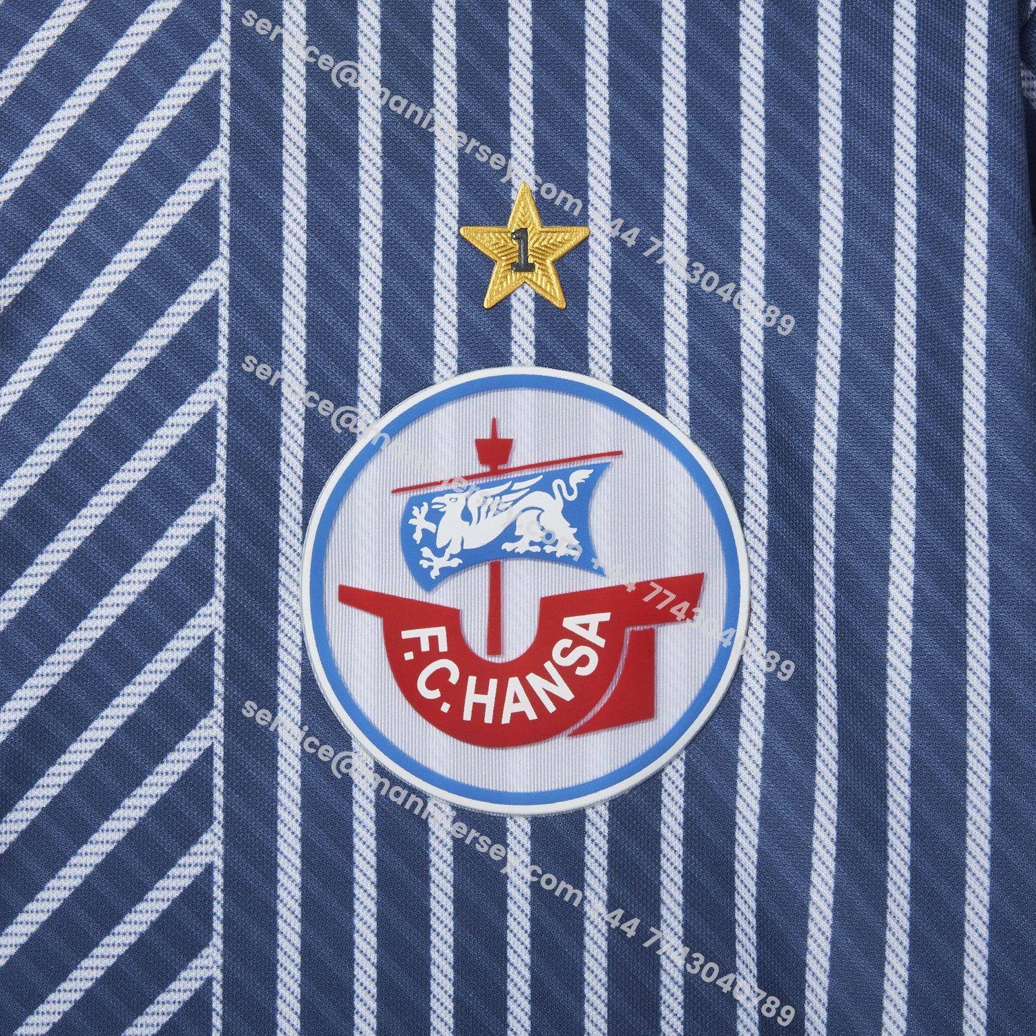 ManixJersey.com | Hansa Rostock 25-26 60-Year Anniversary Fisherman Jersey - Fans Version -Customize Name, Number and Patch | Worldwide Shipping