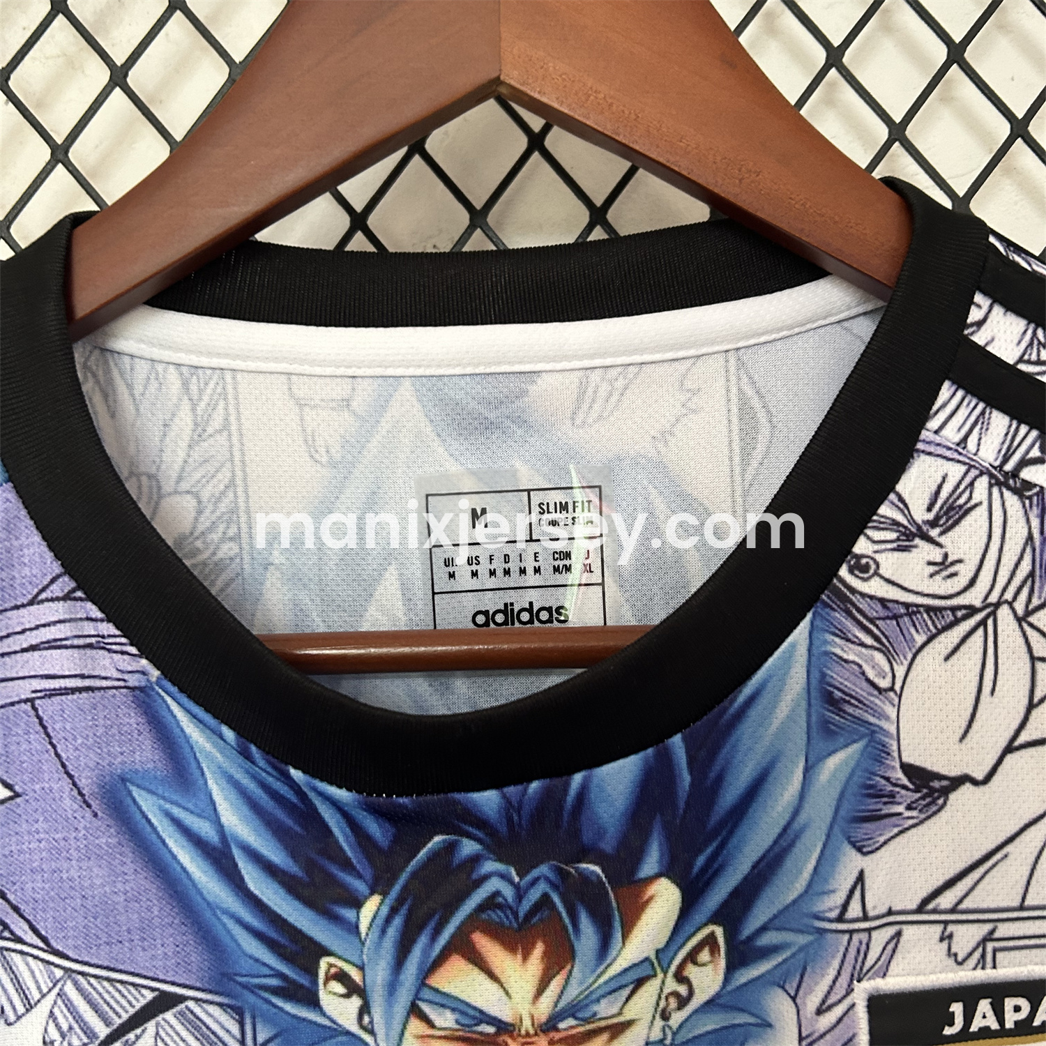 ManixJersey.com | Japan 25-26 Blue Goku Black & White Background Special Jersey - Fans Version -Customize Name, Number and Patch | Worldwide Shipping