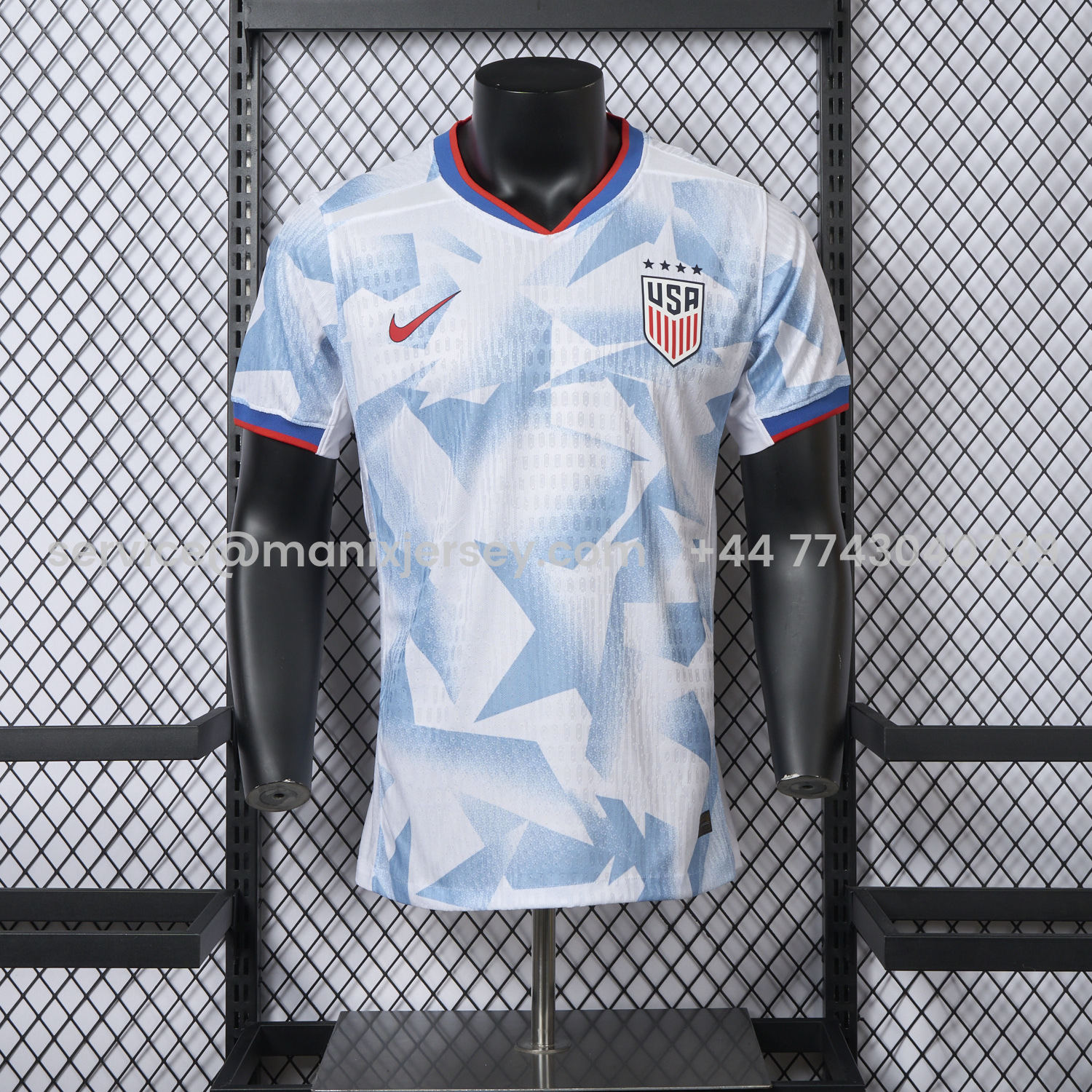 ManixJersey.com | United States USA 25-26 Women's Team Home Jersey - Men's Player Version -Customize Name, Number and Patch | Worldwide Shipping