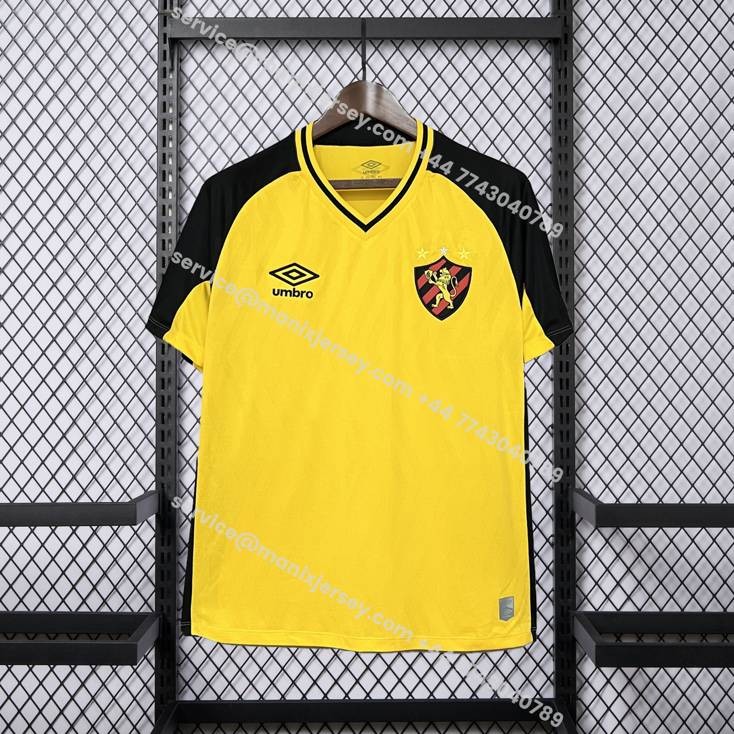 ManixJersey.com | Sport Recife 25-26 Away Yellow Unsponsored Jersey - Fans Version -Customize Name, Number and Patch | Worldwide Shipping