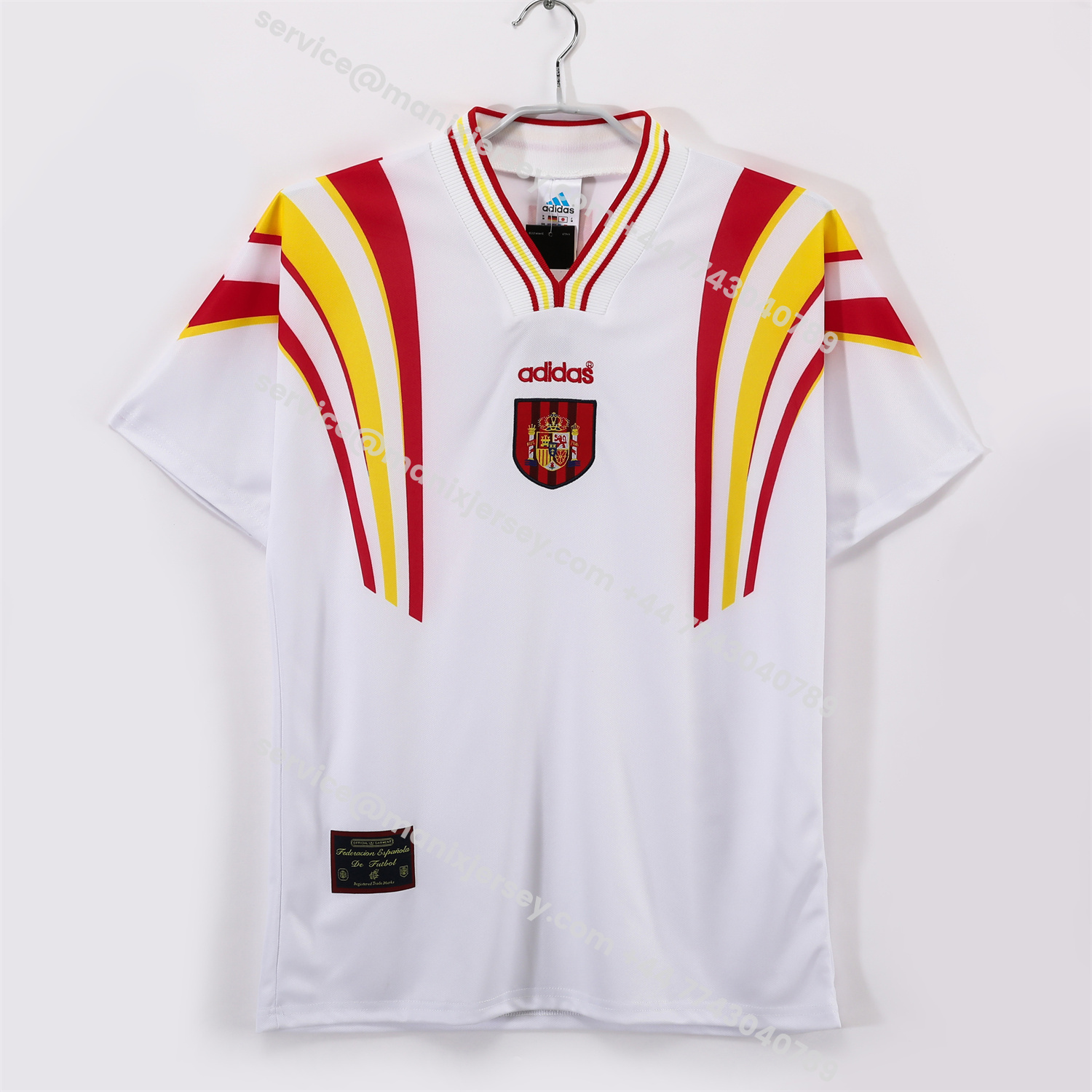 ManixJersey.com | Retro Spain 1996 Third Jersey -Customize Name, Number and Patch | Worldwide Shipping