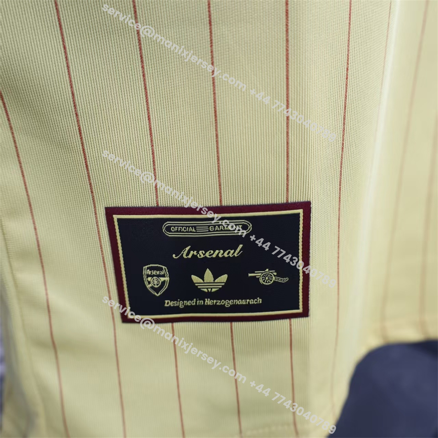 ManixJersey.com | Arsenal 25-26 Trefoil Yellow Travel Jersey - Player Version -Customize Name, Number and Patch | Worldwide Shipping