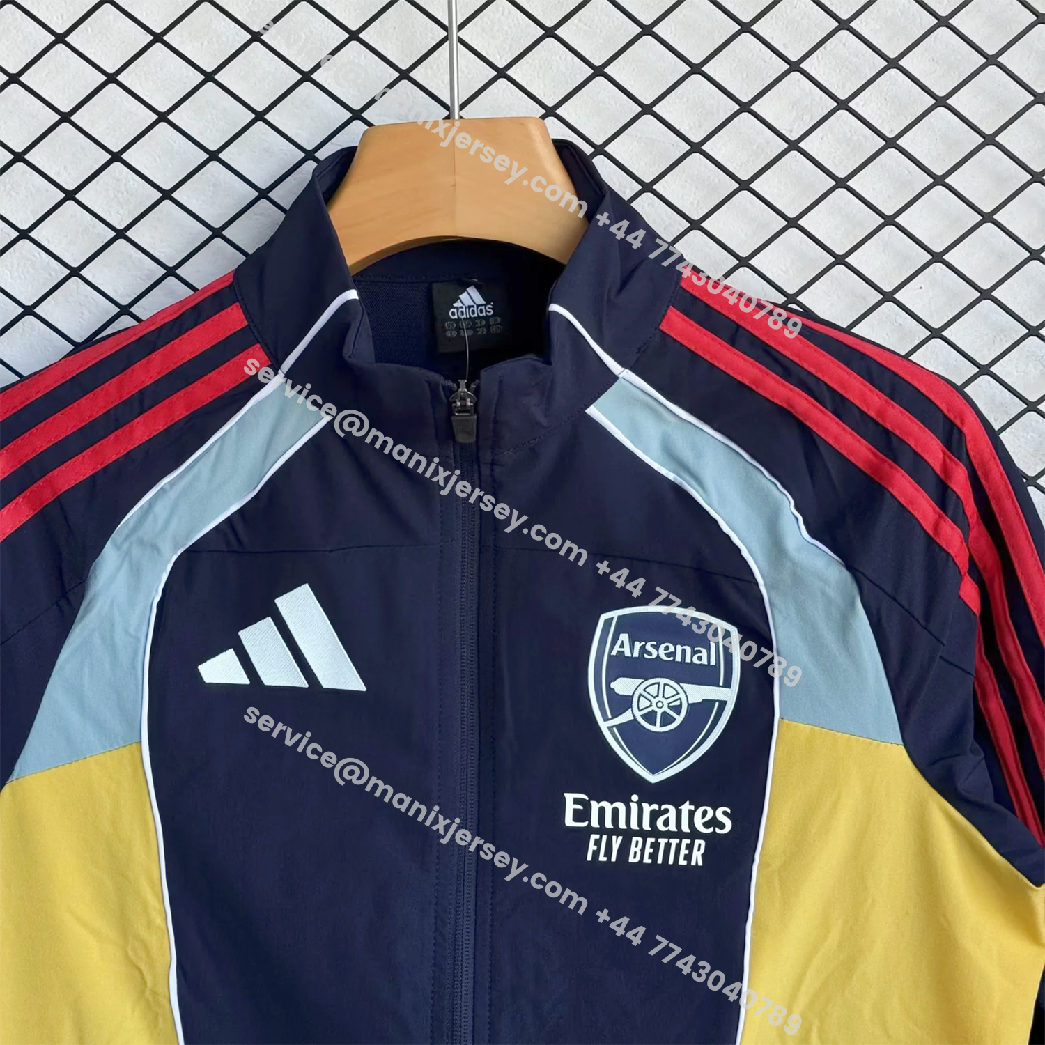 ManixJersey.com | Arsenal 25-26 Windbreaker Training Set - Four Colors Top and Pants -Customize Name, Number and Patch | Worldwide Shipping