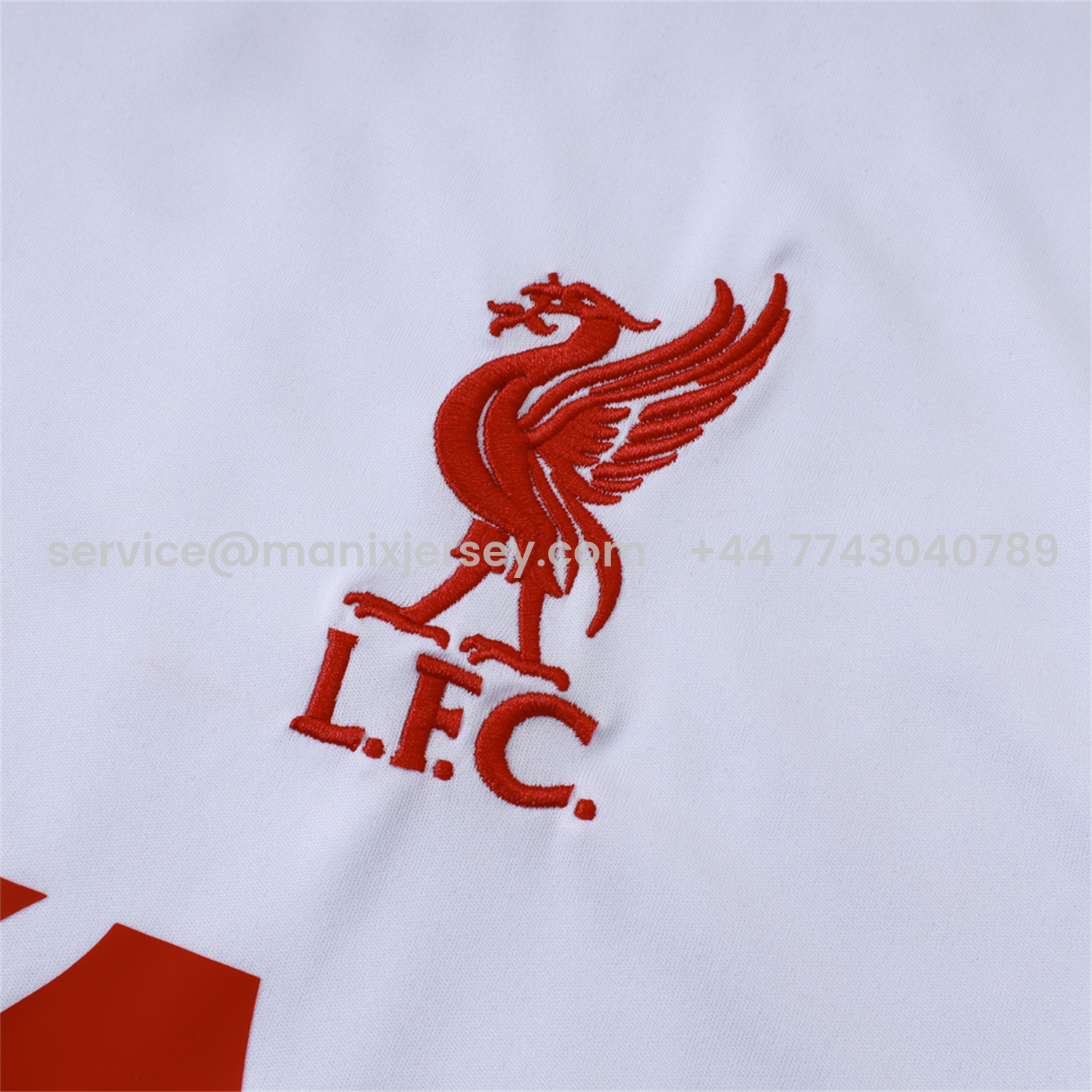 ManixJersey.com | Liver.pool 25-26 Vest Training Set - White Vest & Black Shorts -Customize Name, Number and Patch | Worldwide Shipping