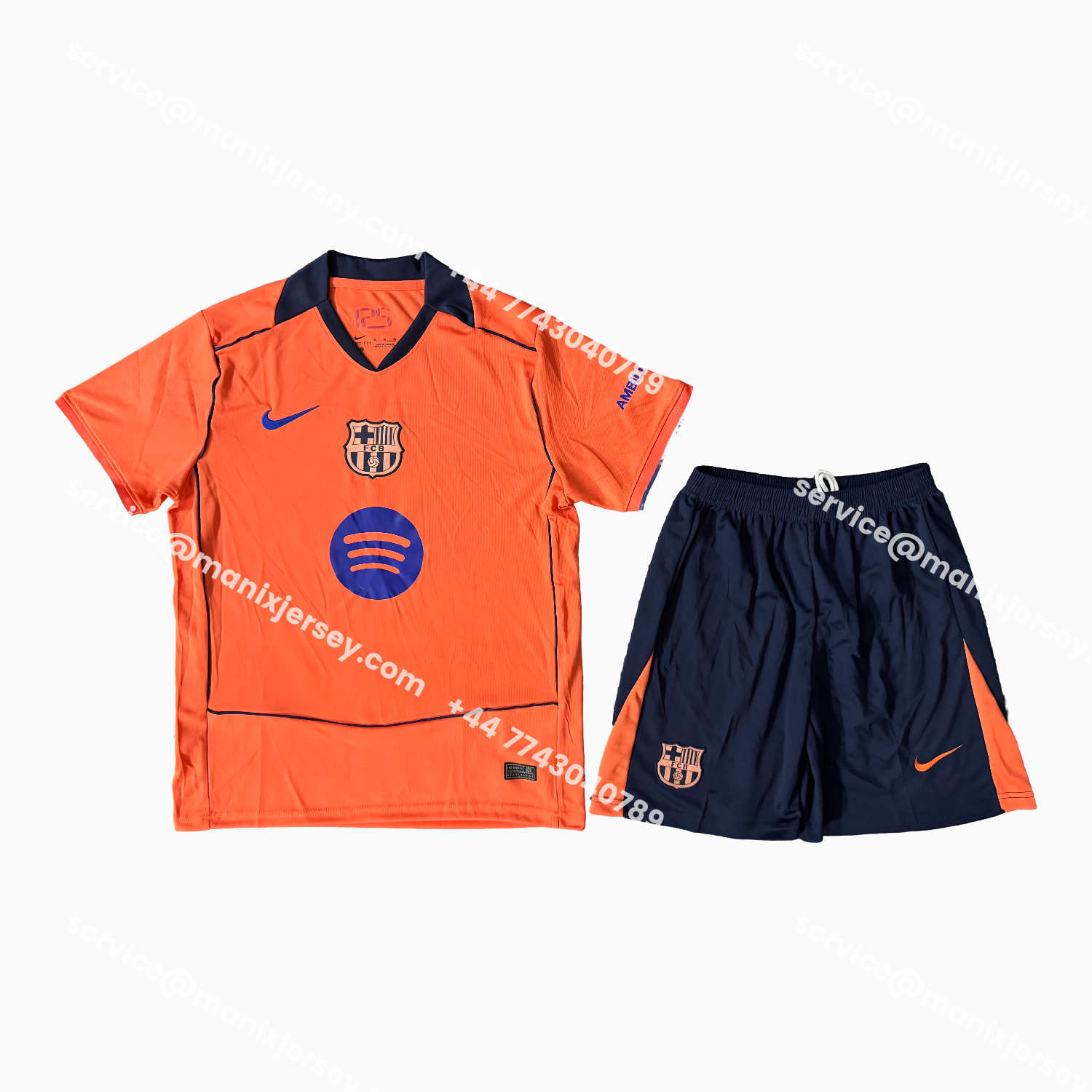 ManixJersey.com | Barcelona 25-26 Third Men's Adult Jersey Set - Fans Version -Customize Name, Number and Patch | Worldwide Shipping