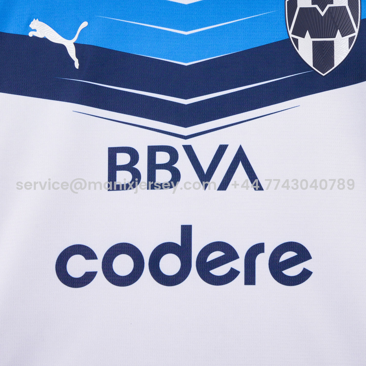 ManixJersey.com | Rayados Monterrey 25-26 Away White Jersey - Fans Version -Customize Name, Number and Patch | Worldwide Shipping