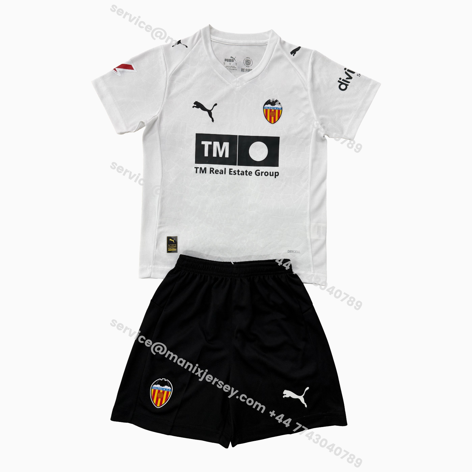 ManixJersey.com | Valencia 25-26 Home Men's Adult Jersey Set - Fans Version -Customize Name, Number and Patch | Worldwide Shipping