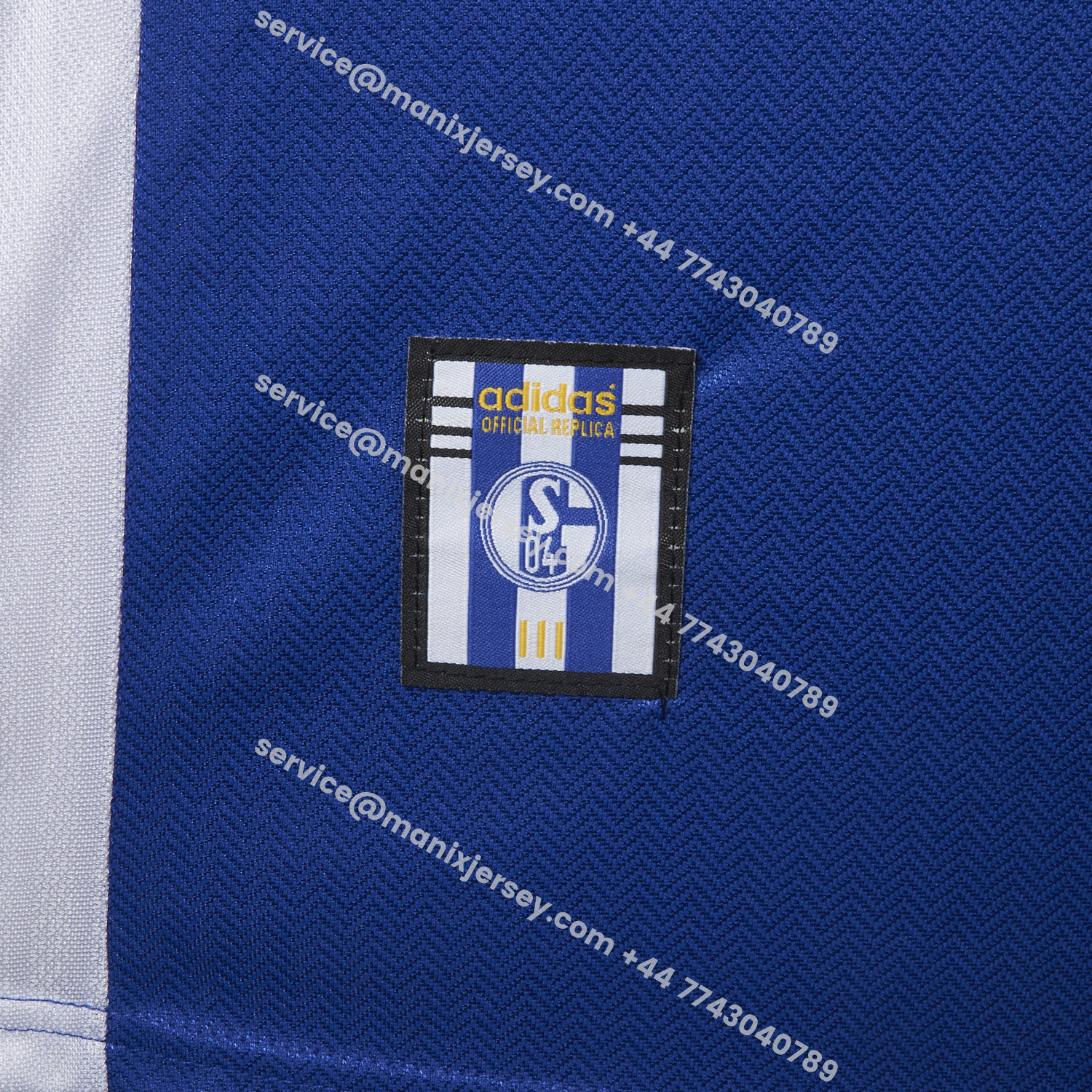 ManixJersey.com | Retro Schalke 04 1998-00 Home Jersey -Customize Name, Number and Patch | Worldwide Shipping