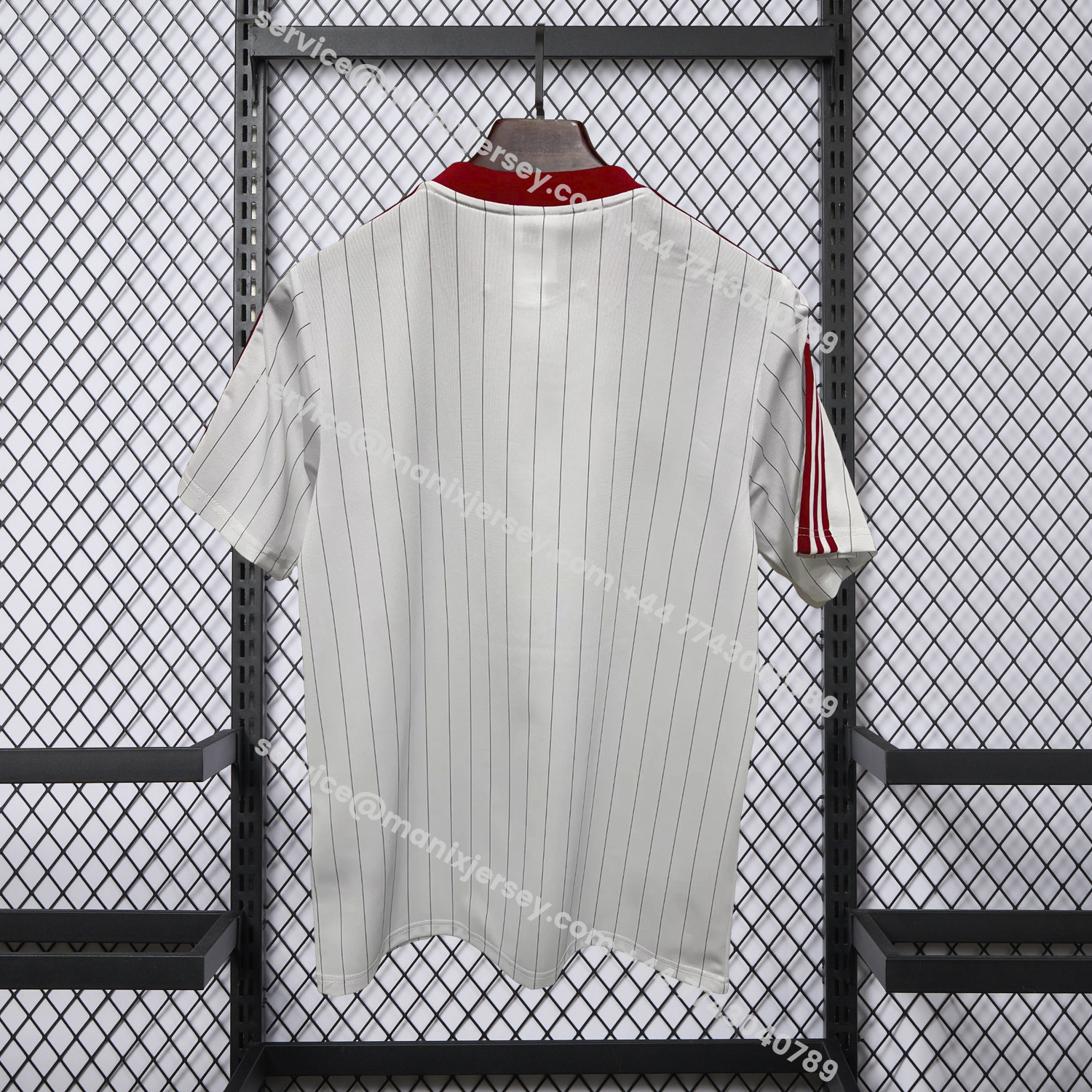 ManixJersey.com | Manchester United 25-26 Trefoil White Travel Jersey - Fans Version -Customize Name, Number and Patch | Worldwide Shipping