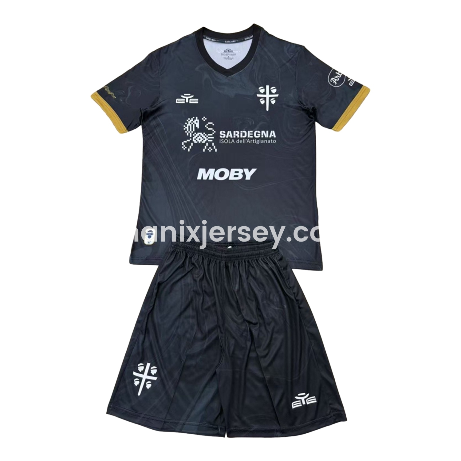 ManixJersey.com | Cagliari Calcio 24-25 Third Kids Kit -Customize Name, Number and Patch | Worldwide Shipping