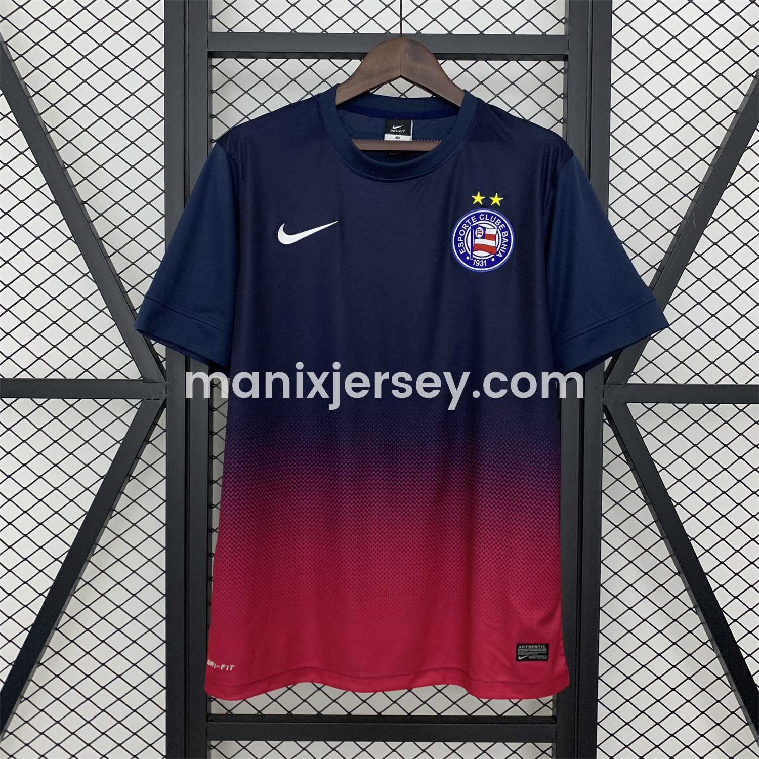 ManixJersey.com | Retro Bahia 2013-14 Third Unsponsored Jersey -Customize Name, Number and Patch | Worldwide Shipping