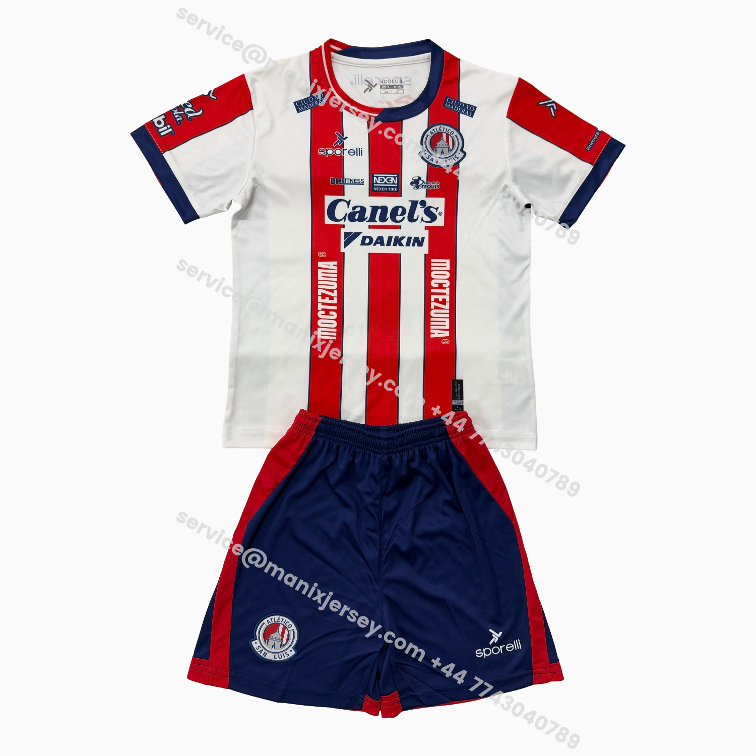 ManixJersey.com | Atlético San Luis 25-26 Home Kids Kit -Customize Name, Number and Patch | Worldwide Shipping