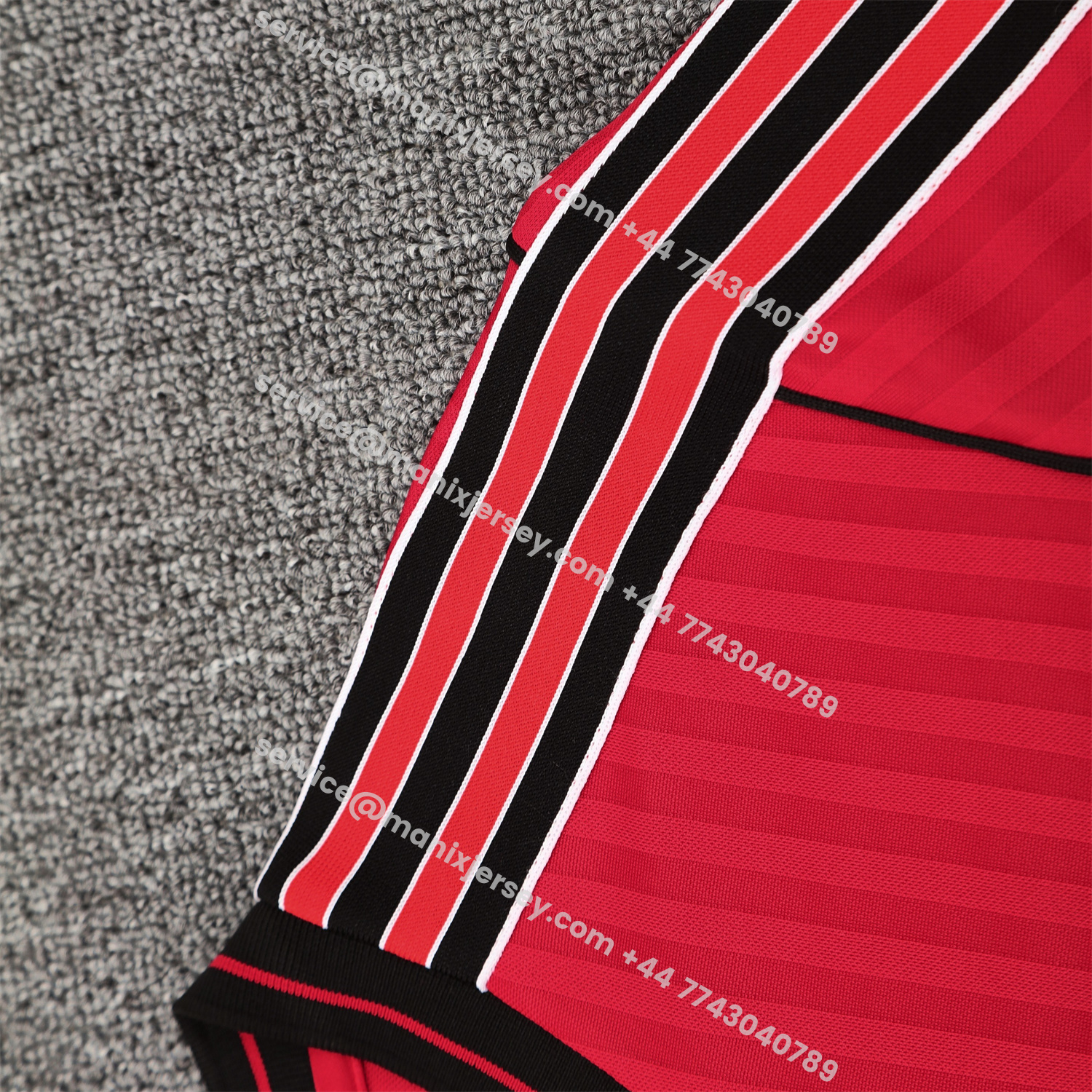 ManixJersey.com | Flamengo 25-26 Short-Sleeve Training Set - Red Top & Black Shorts -Customize Name, Number and Patch | Worldwide Shipping
