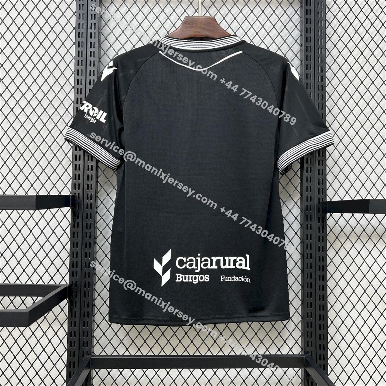 ManixJersey.com | Burgos 25-26 Away Black Jersey - Fans Version -Customize Name, Number and Patch | Worldwide Shipping