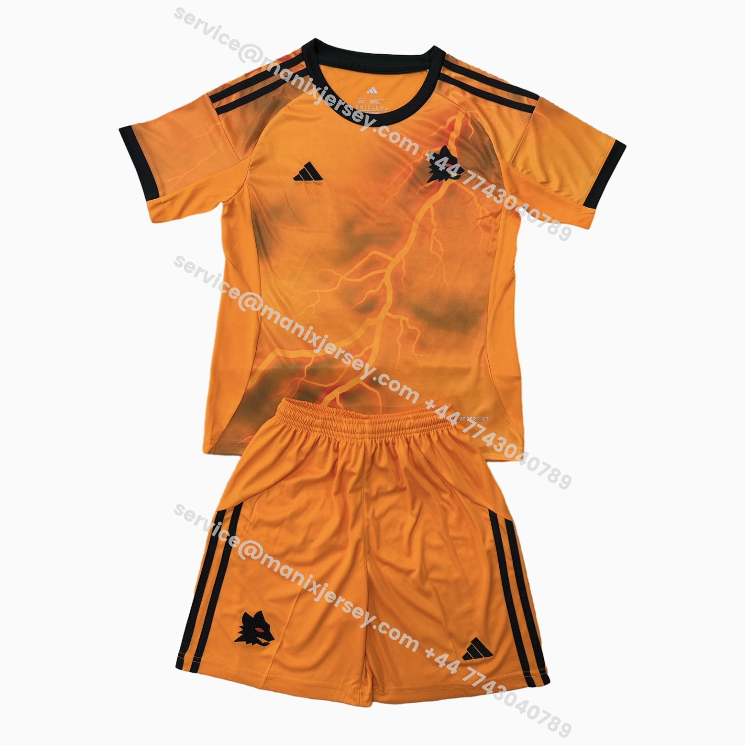 ManixJersey.com | AS Roma 25-26 Away Men's Adult Jersey Set - Fans Version -Customize Name, Number and Patch | Worldwide Shipping