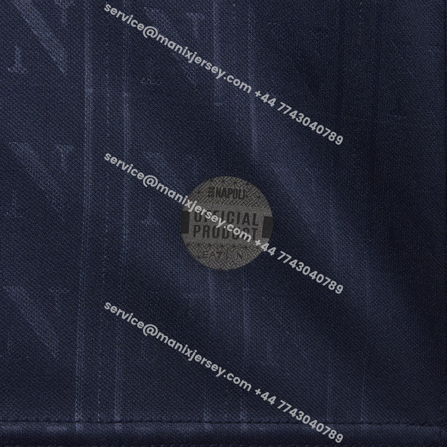 ManixJersey.com | Napoli 25-26 European Third Deep Blue Jersey - Fans Version -Customize Name, Number and Patch | Worldwide Shipping