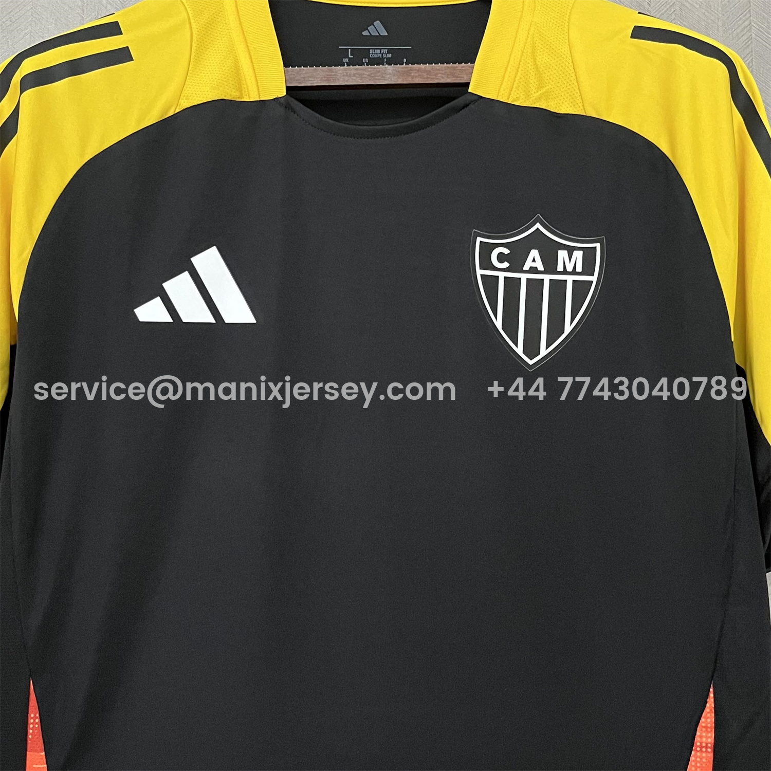 ManixJersey.com | Atletico Mineiro 25-26 Black Pre-Match Training Jersey - Fans Version -Customize Name, Number and Patch | Worldwide Shipping