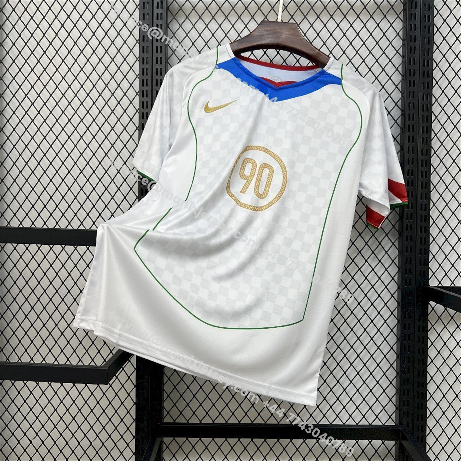ManixJersey.com | Italy 2026 T90 White Special Jersey -Customize Name, Number and Patch | Worldwide Shipping