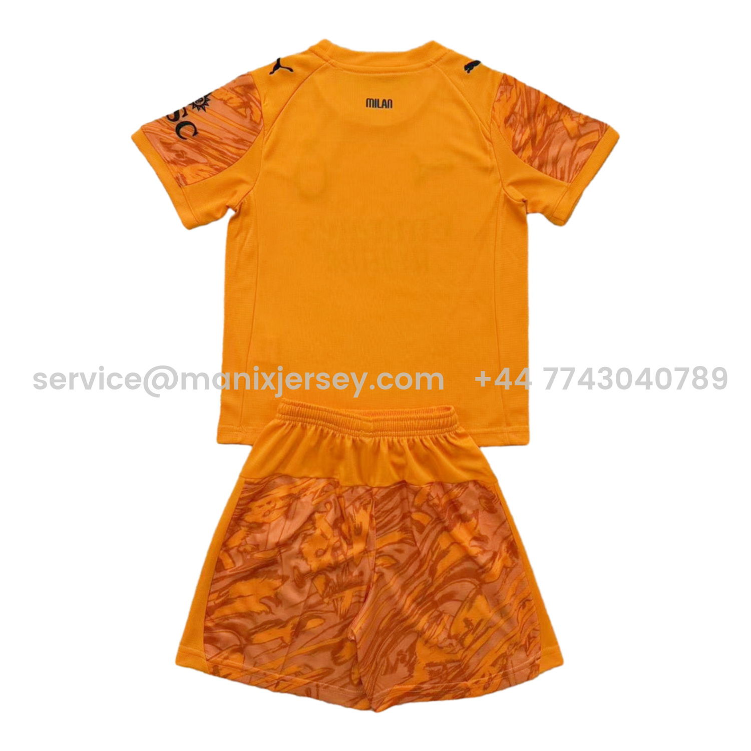 ManixJersey.com | AC Milan 25-26 Orange Goalkeeper Men's Adult Jersey Set - Fans Version -Customize Name, Number and Patch | Worldwide Shipping