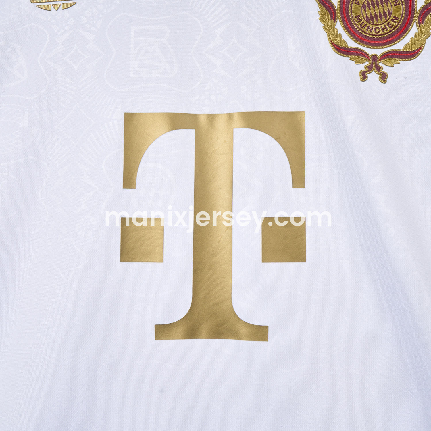 ManixJersey.com | Bayern Munich 2025 White 125th Anniversary Jersey - Fans Version -Customize Name, Number and Patch | Worldwide Shipping