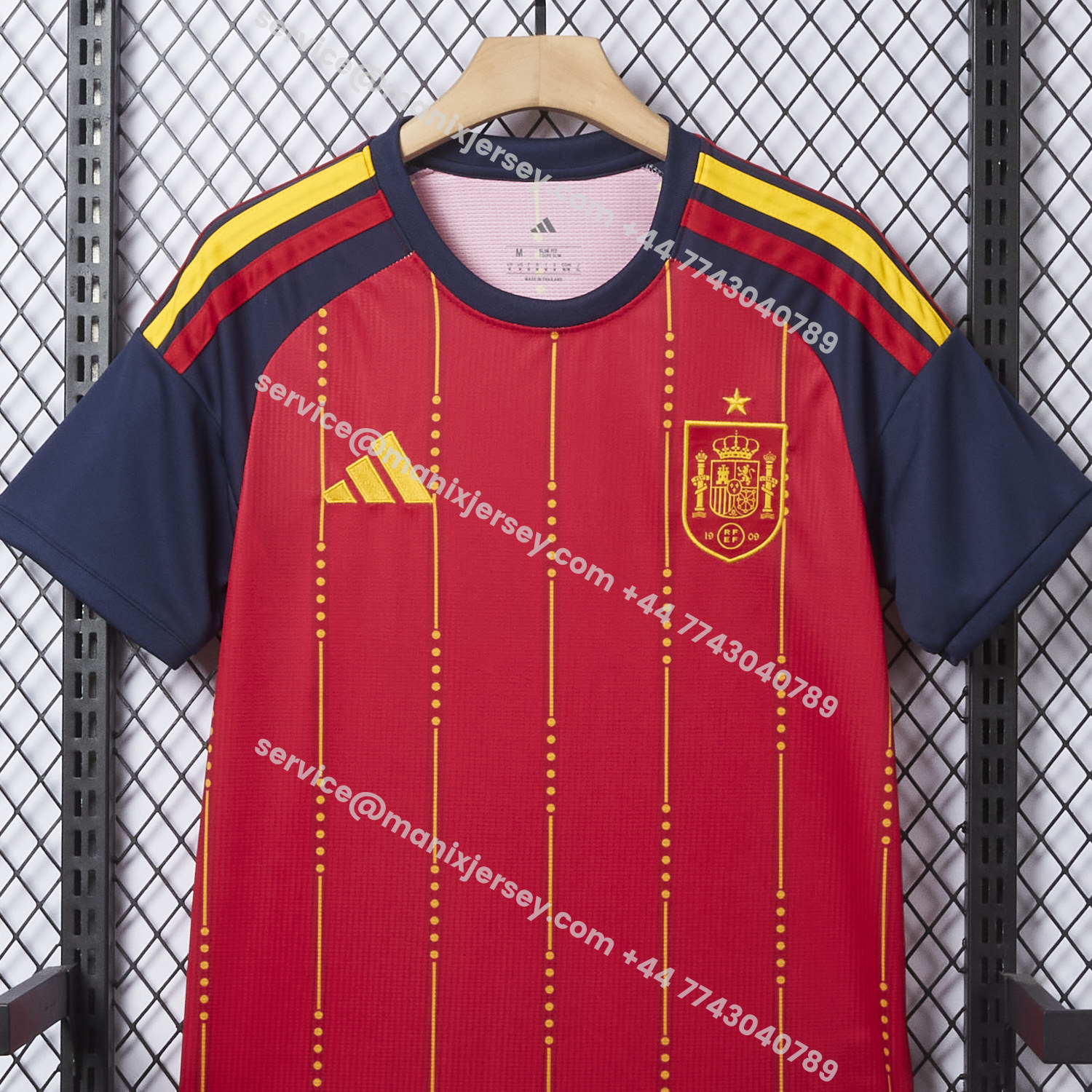 ManixJersey.com | Spain 2026 Home Red Jersey (Leaked Version) - Fans Version -Customize Name, Number and Patch | Worldwide Shipping