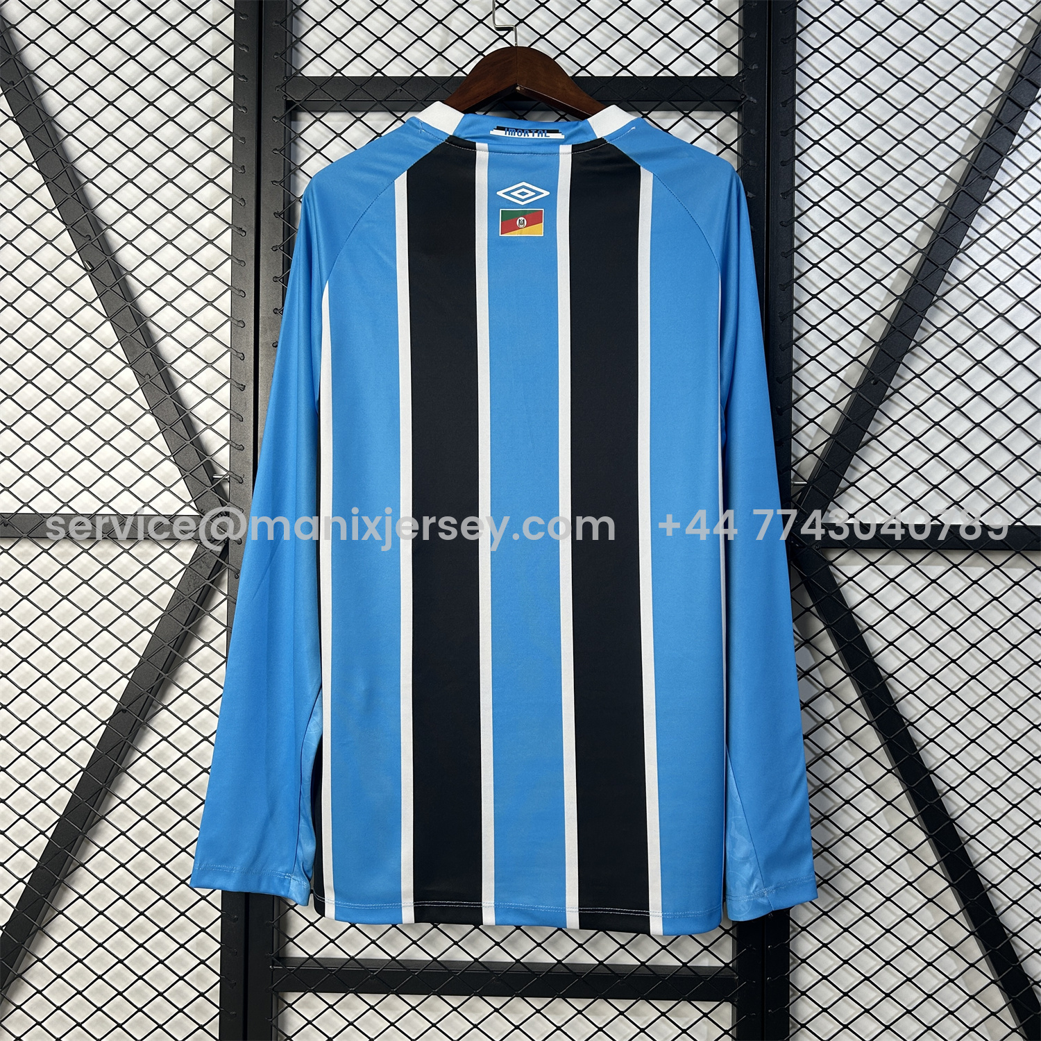 ManixJersey.com | Gremio 25-26 Home Unsponsored Long Sleeves Jersey - Fans Version -Customize Name, Number and Patch | Worldwide Shipping