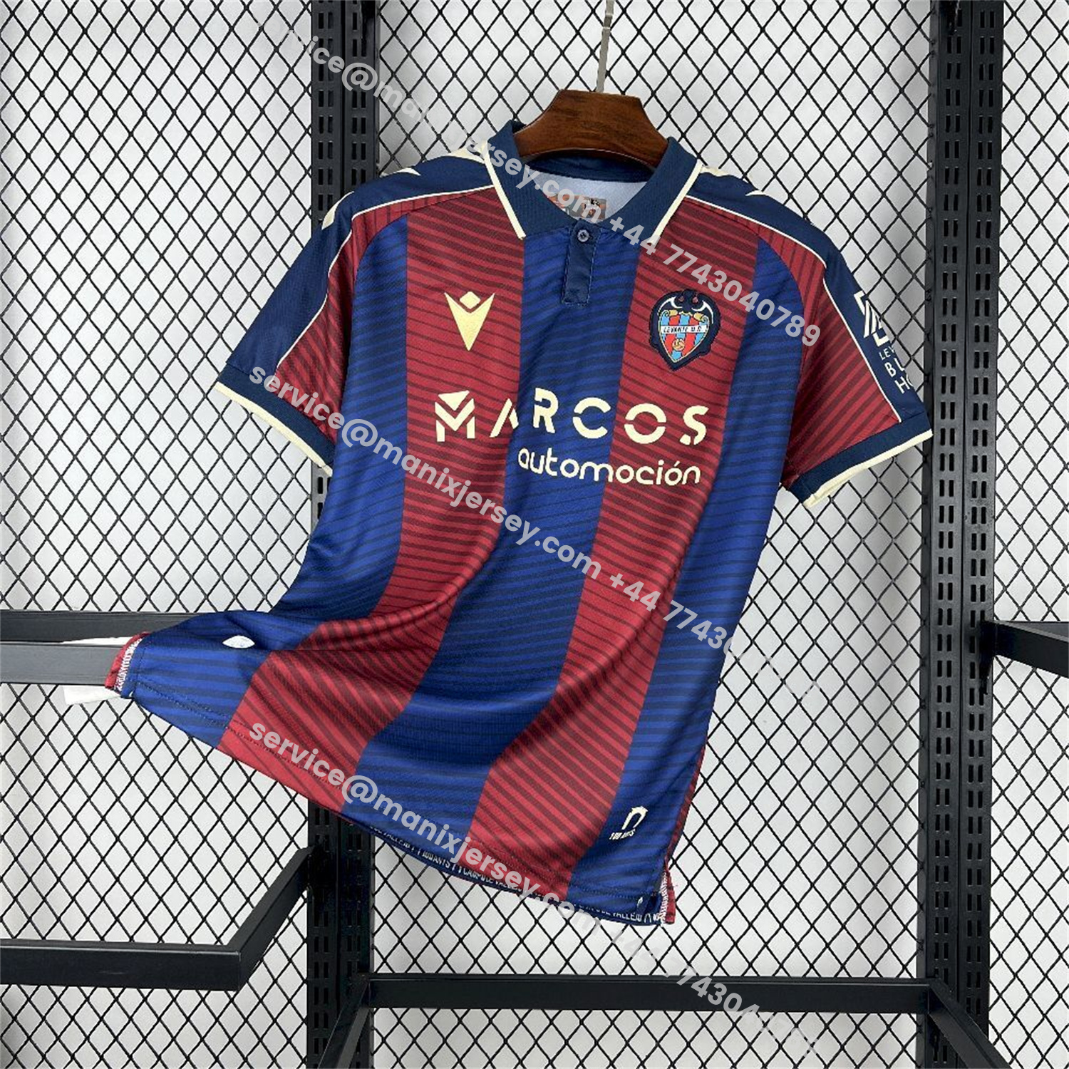ManixJersey.com | Levante UD 25-26 Home Jersey - Fans Version -Customize Name, Number and Patch | Worldwide Shipping