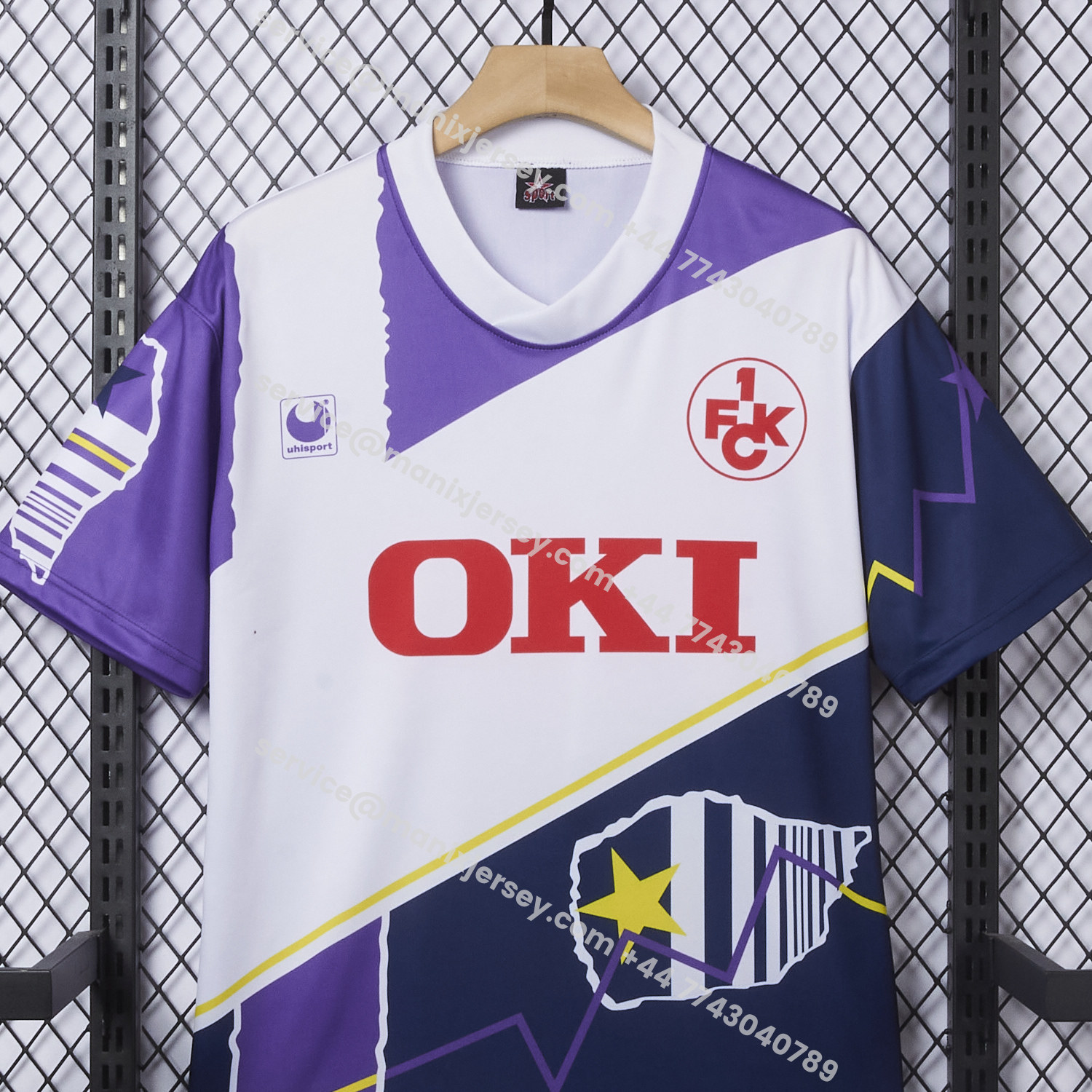 ManixJersey.com | Retro Kaiserslautern 1991-92 Away Jersey - Fans Version -Customize Name, Number and Patch | Worldwide Shipping