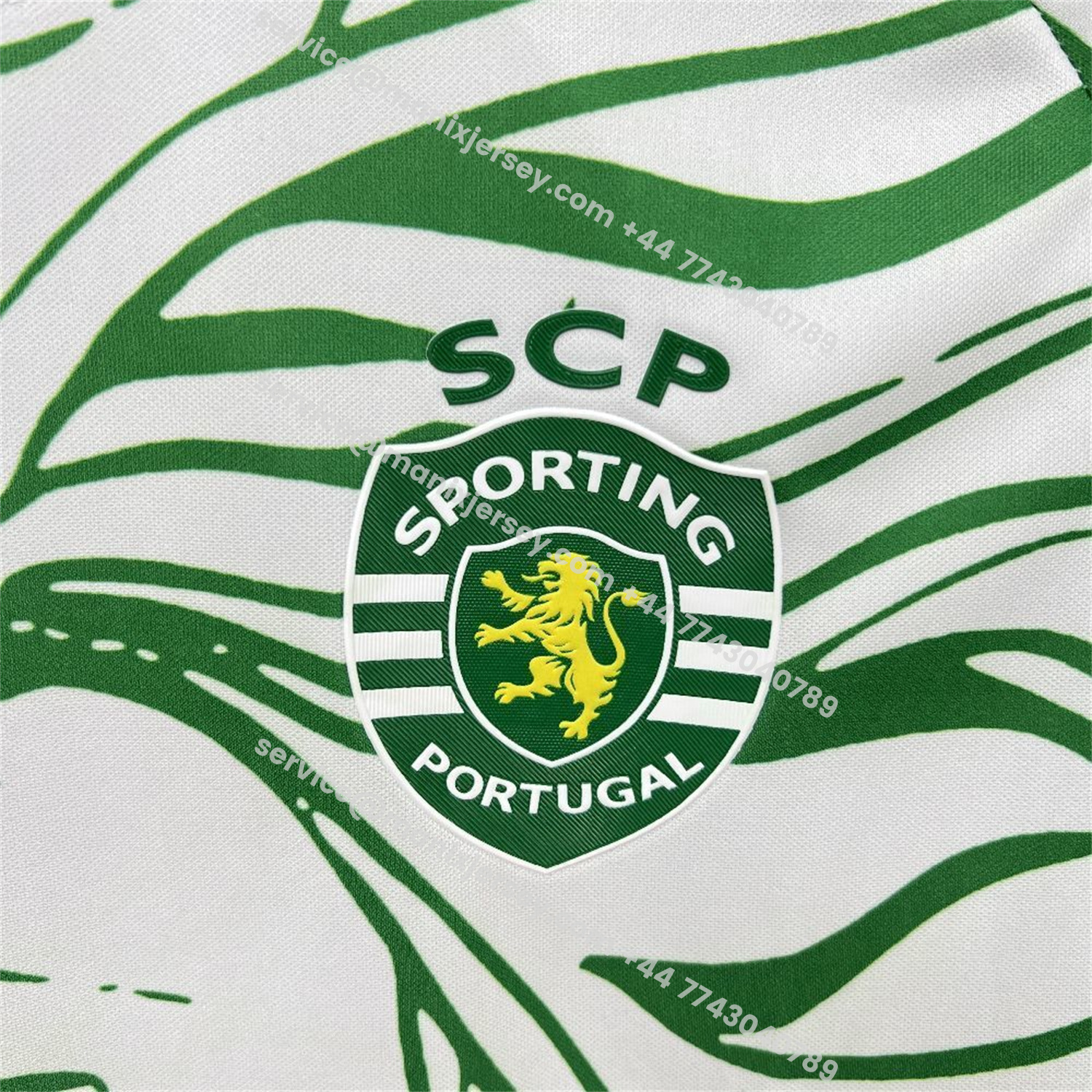 ManixJersey.com | Sporting CP 25-26 Green Lion Special White Jersey - Fans Version -Customize Name, Number and Patch | Worldwide Shipping