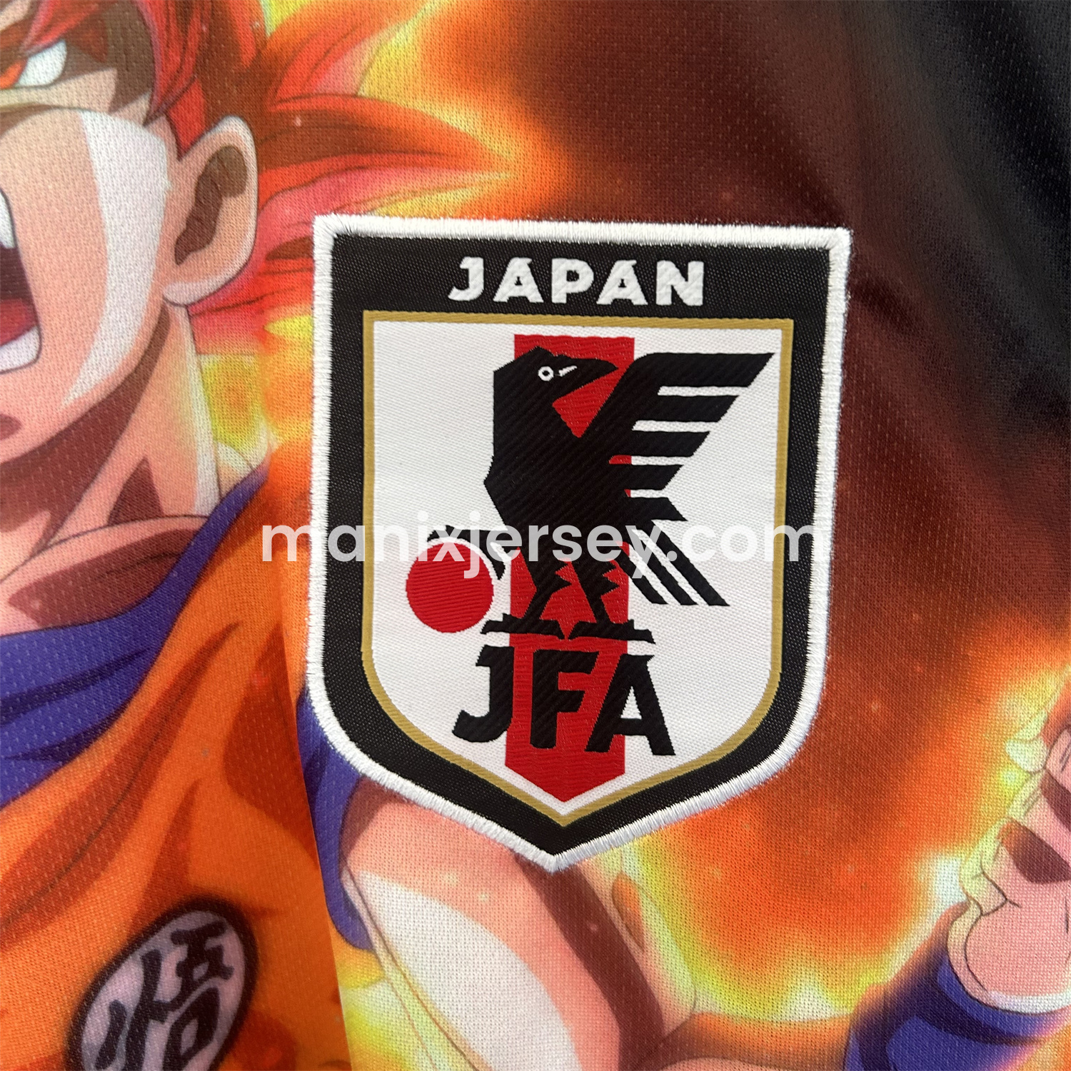 ManixJersey.com | Japan 25-26 Red Hair Son Goku Black Special Edition Jersey - Fans Version -Customize Name, Number and Patch | Worldwide Shipping