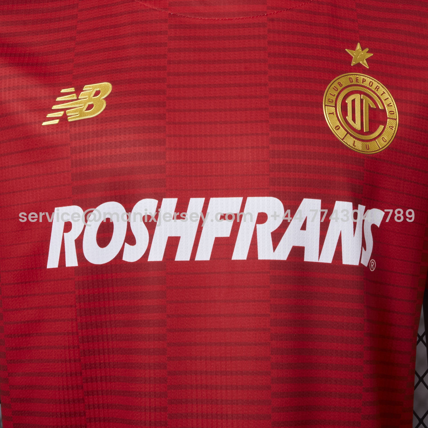 ManixJersey.com | Toluca 25-26 Home Jersey - Player Version -Customize Name, Number and Patch | Worldwide Shipping