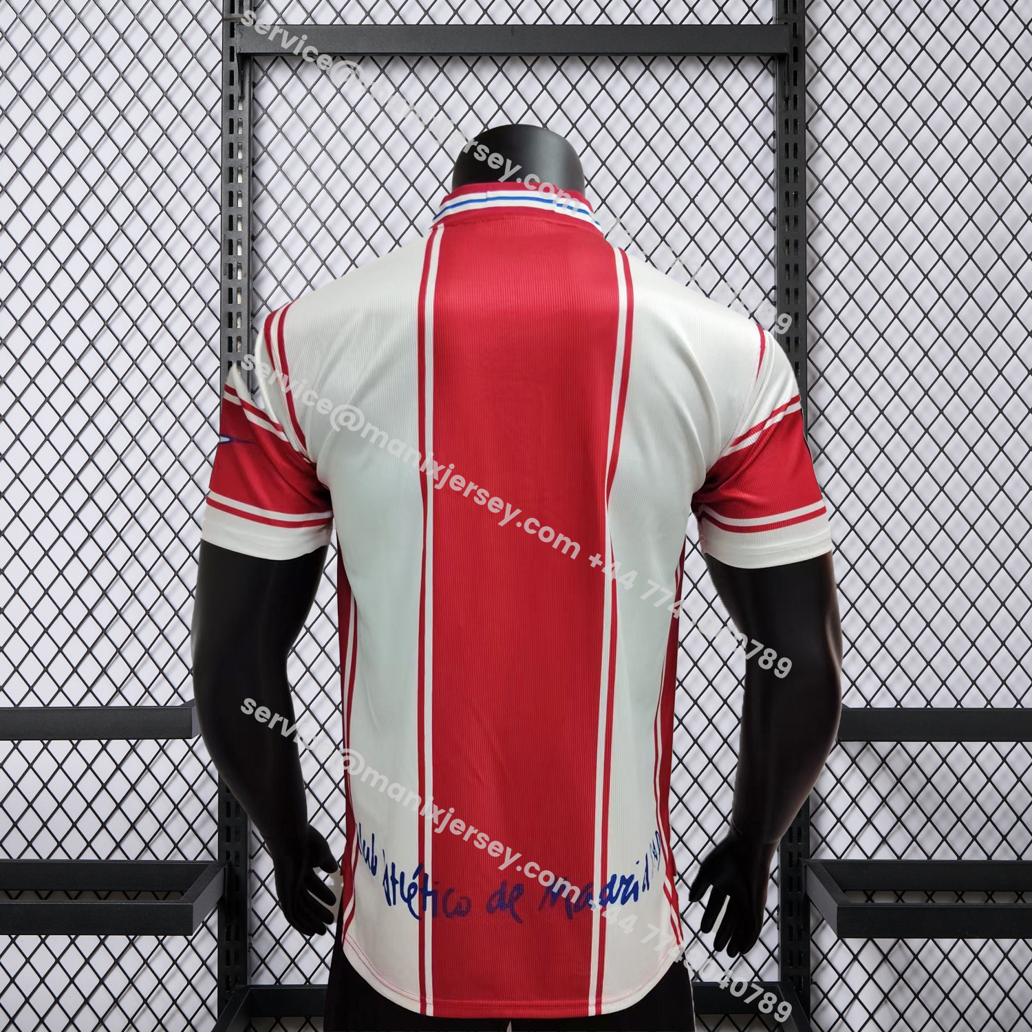 ManixJersey.com | Retro Atletico Madrid 99-00 Home Jersey - Player Version -Customize Name, Number and Patch | Worldwide Shipping