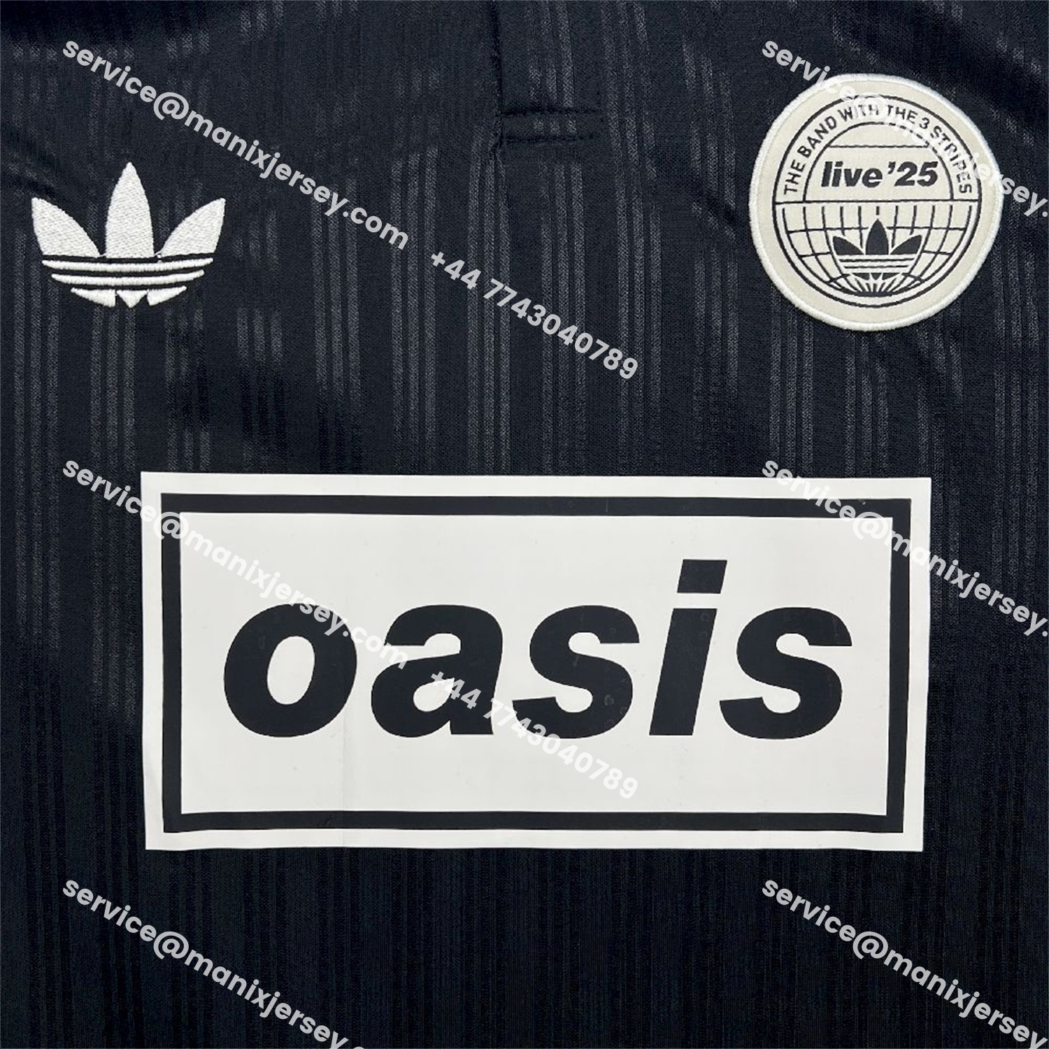 ManixJersey.com | Bohemian 25-26 Oasis Originals Tour Black Jersey - Fans Version -Customize Name, Number and Patch | Worldwide Shipping