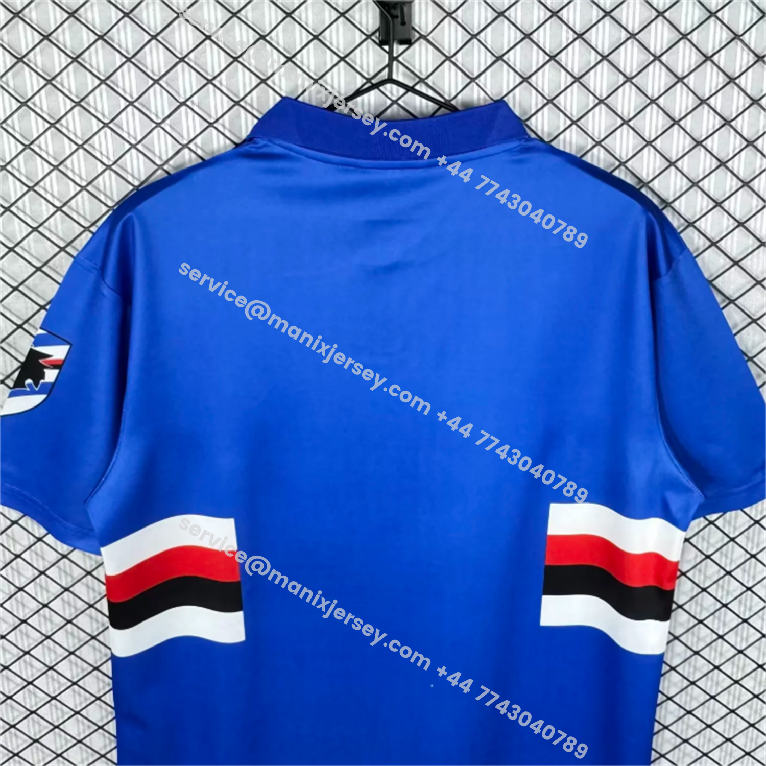 ManixJersey.com | Retro Sampdoria 1993-94 Home Jersey -Customize Name, Number and Patch | Worldwide Shipping