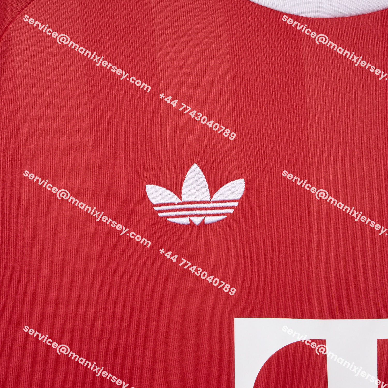 ManixJersey.com | Bayern Munich 25-26 Red Trefoil Goalkeeper Jersey - Fans Version -Customize Name, Number and Patch | Worldwide Shipping