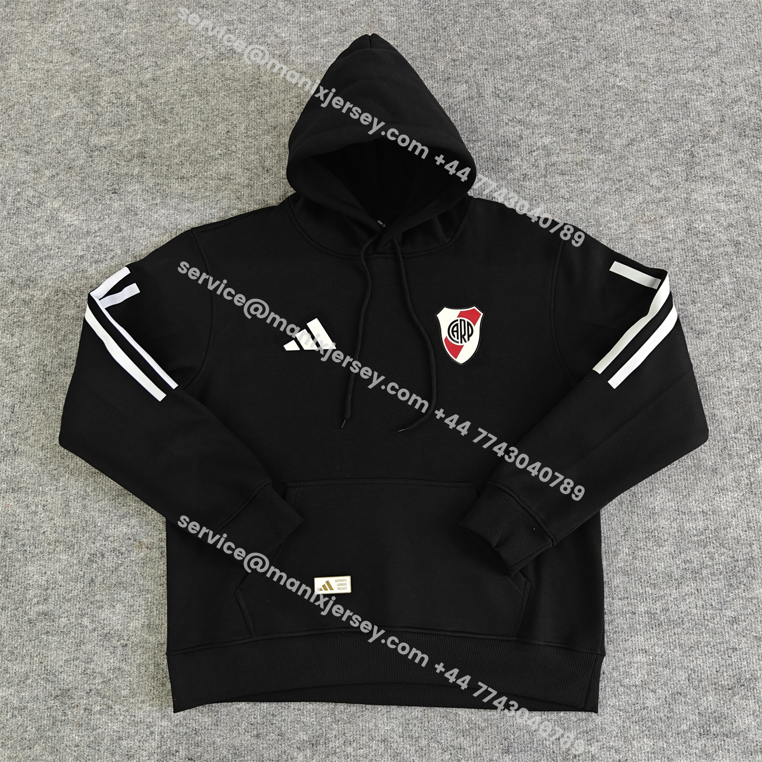 ManixJersey.com | River Plate 25-26 Home Unisex Pullover Hoodie -Customize Name, Number and Patch | Worldwide Shipping